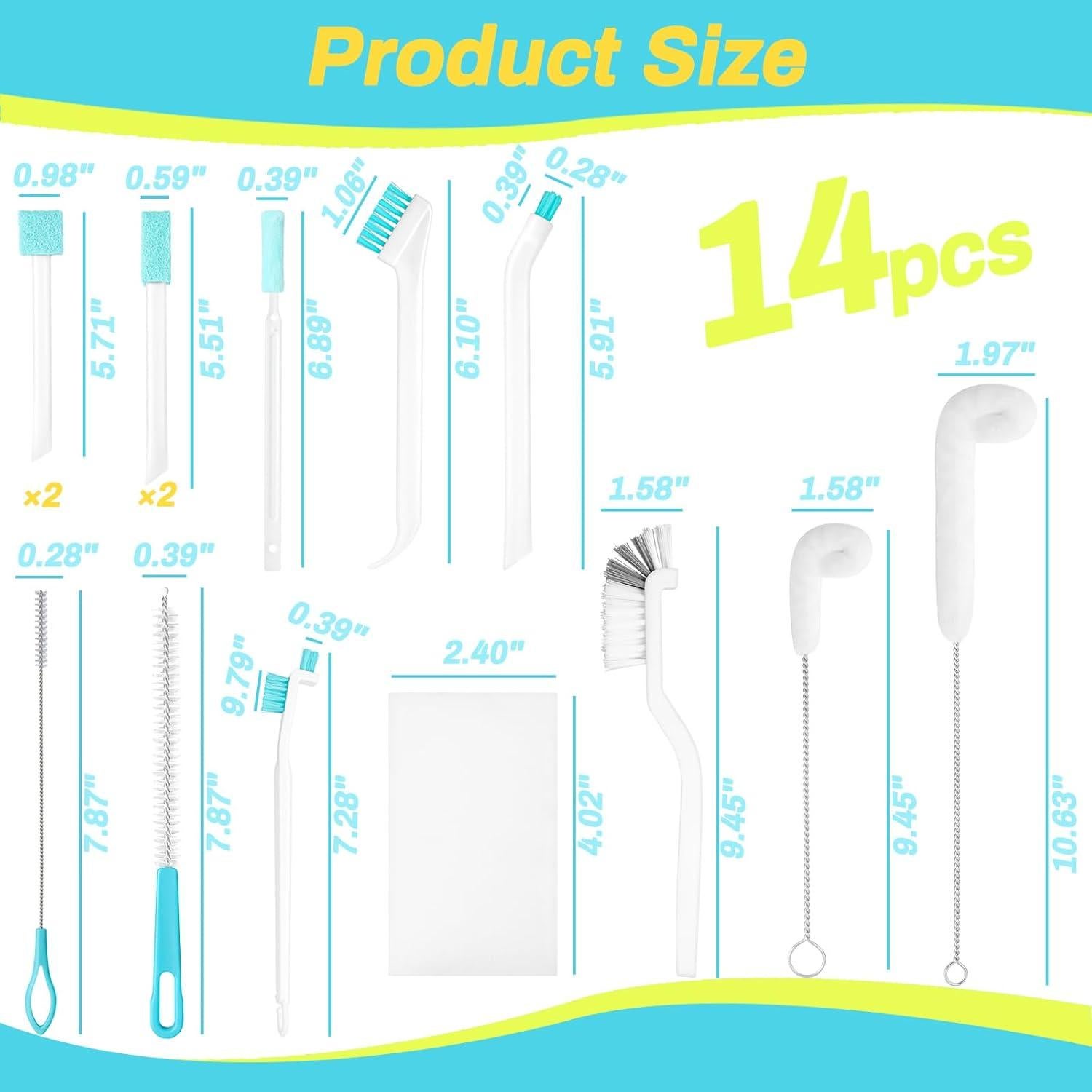 Conjunto de Cepillos Limpiadores Potanro 14 Piezas para Máquinas de Hielo