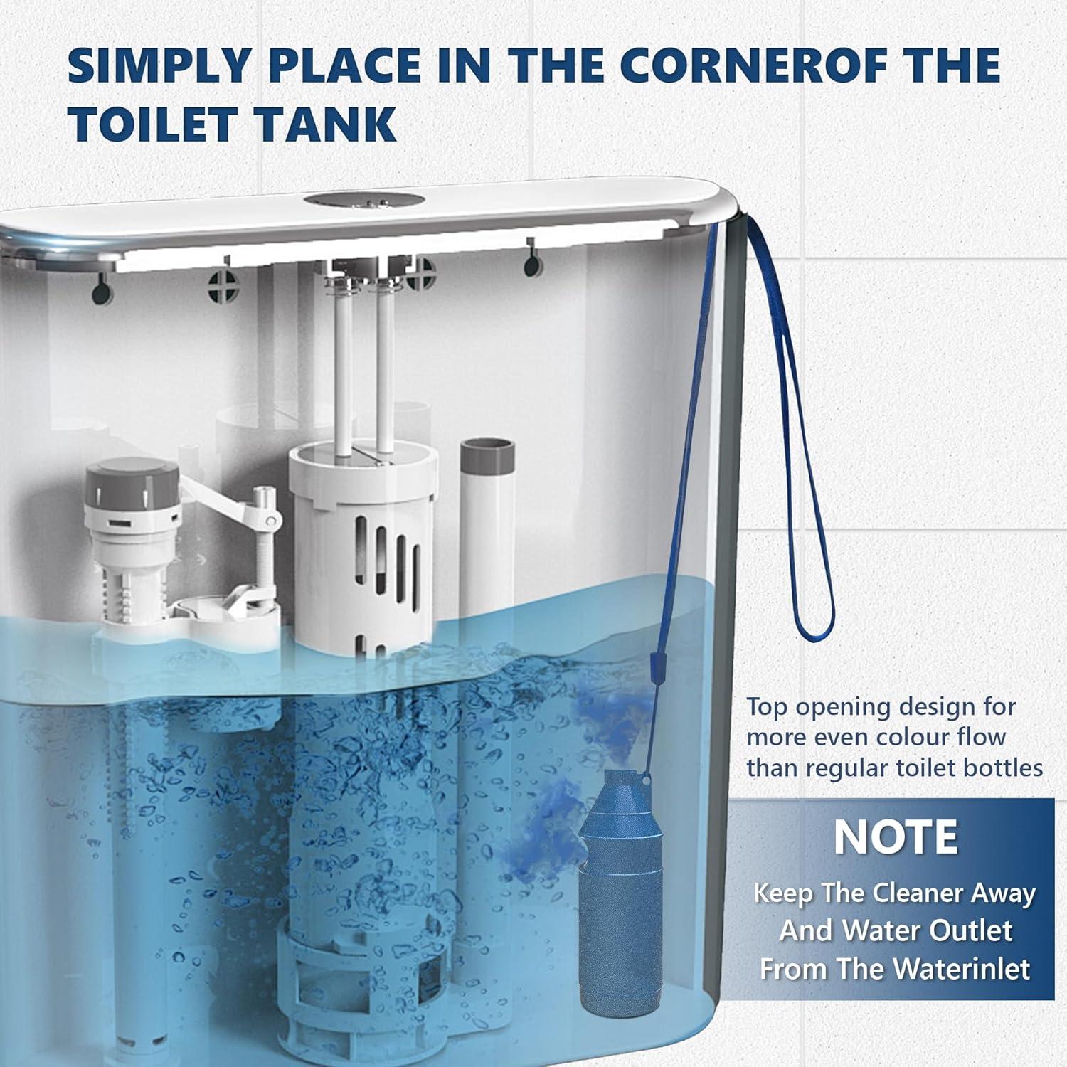 Limpiador de Inodoro Automático MyKlens - 2 Botellas Azul