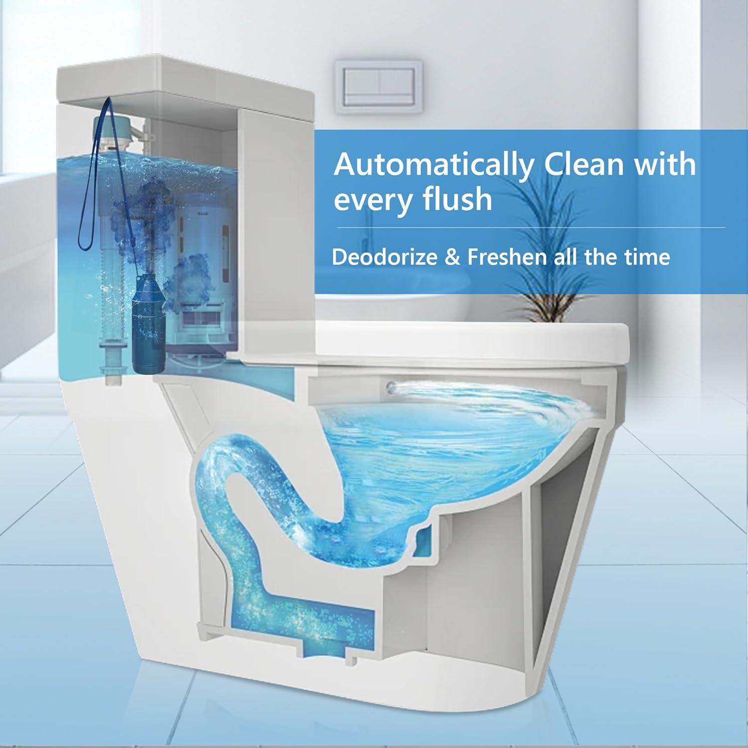 Limpiador de Inodoro Automático MyKlens - 2 Botellas Azul