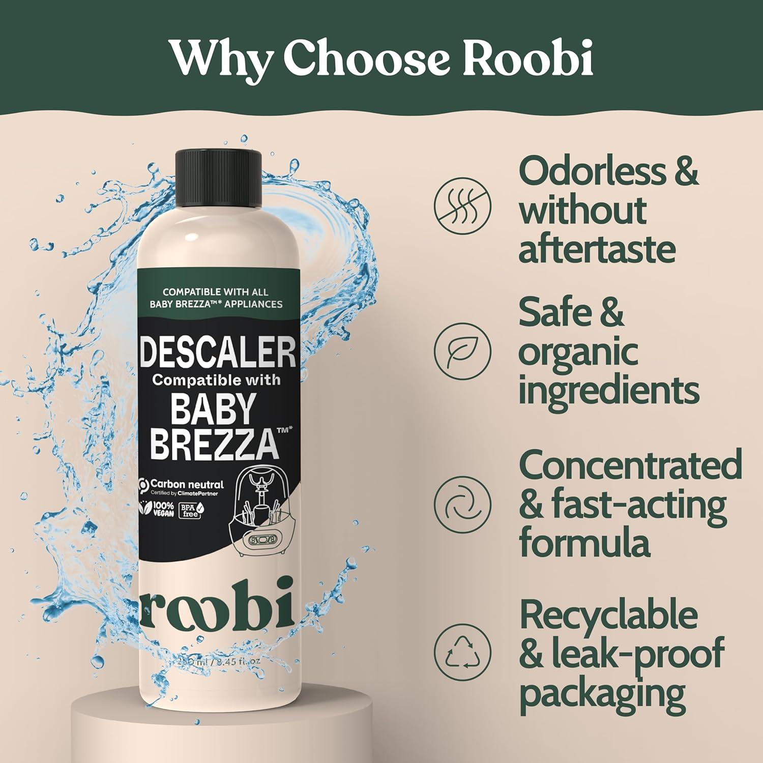 Solución Desincrustante Roobi para Baby Brezza - 2 Usos