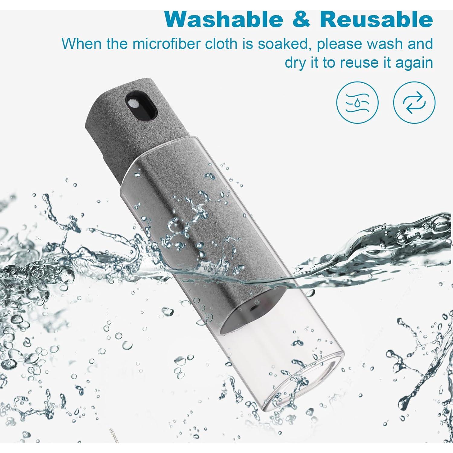 Limpiador de Pantalla 3 en 1 T90024 con Spray y Paño Microfibra