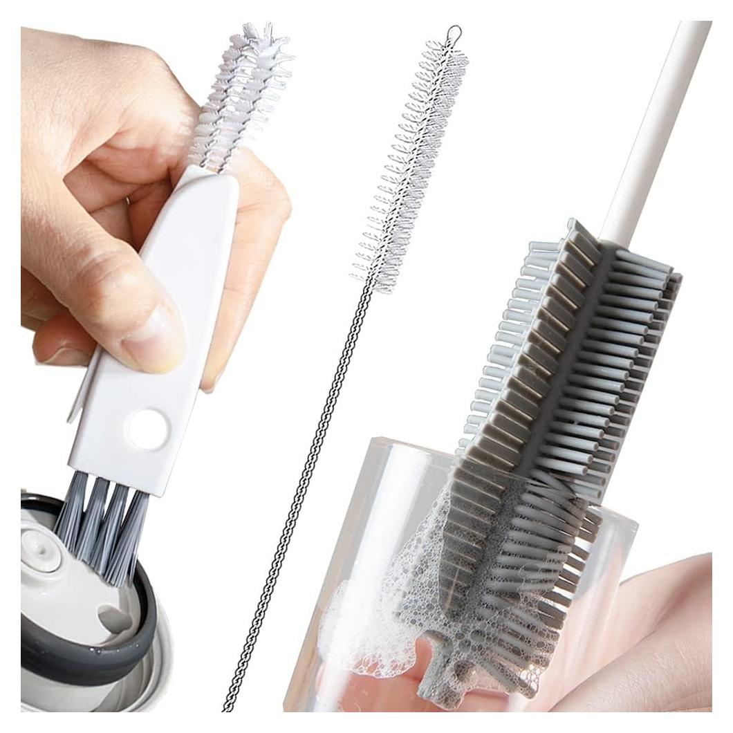 Juego de Cepillos de Limpieza para Botellas Leuapl - 3 Piezas