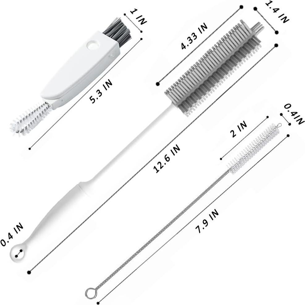 Juego de Cepillos de Limpieza para Botellas Leuapl - 3 Piezas