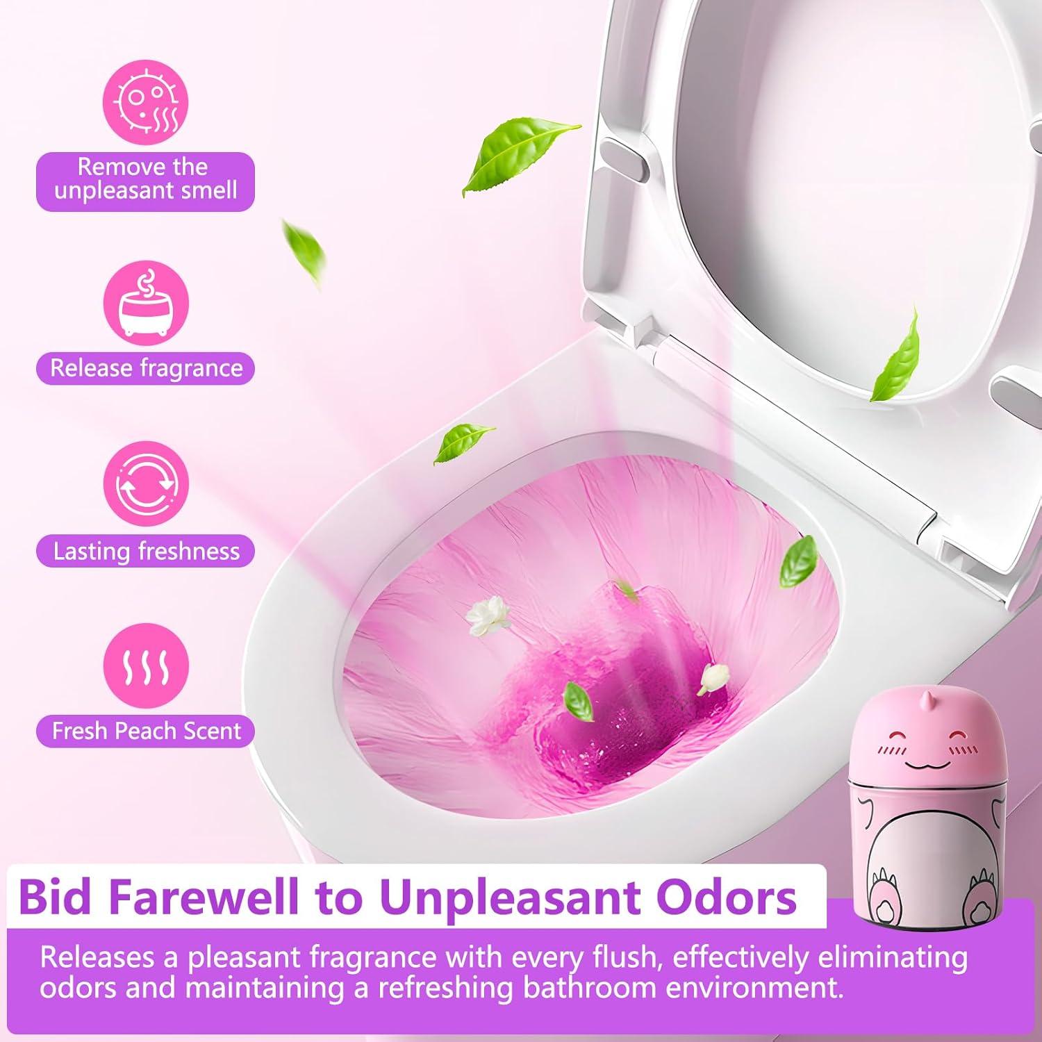 Limpiador de Inodoro Vokupoga Rosa 322g Fragancia Durazno