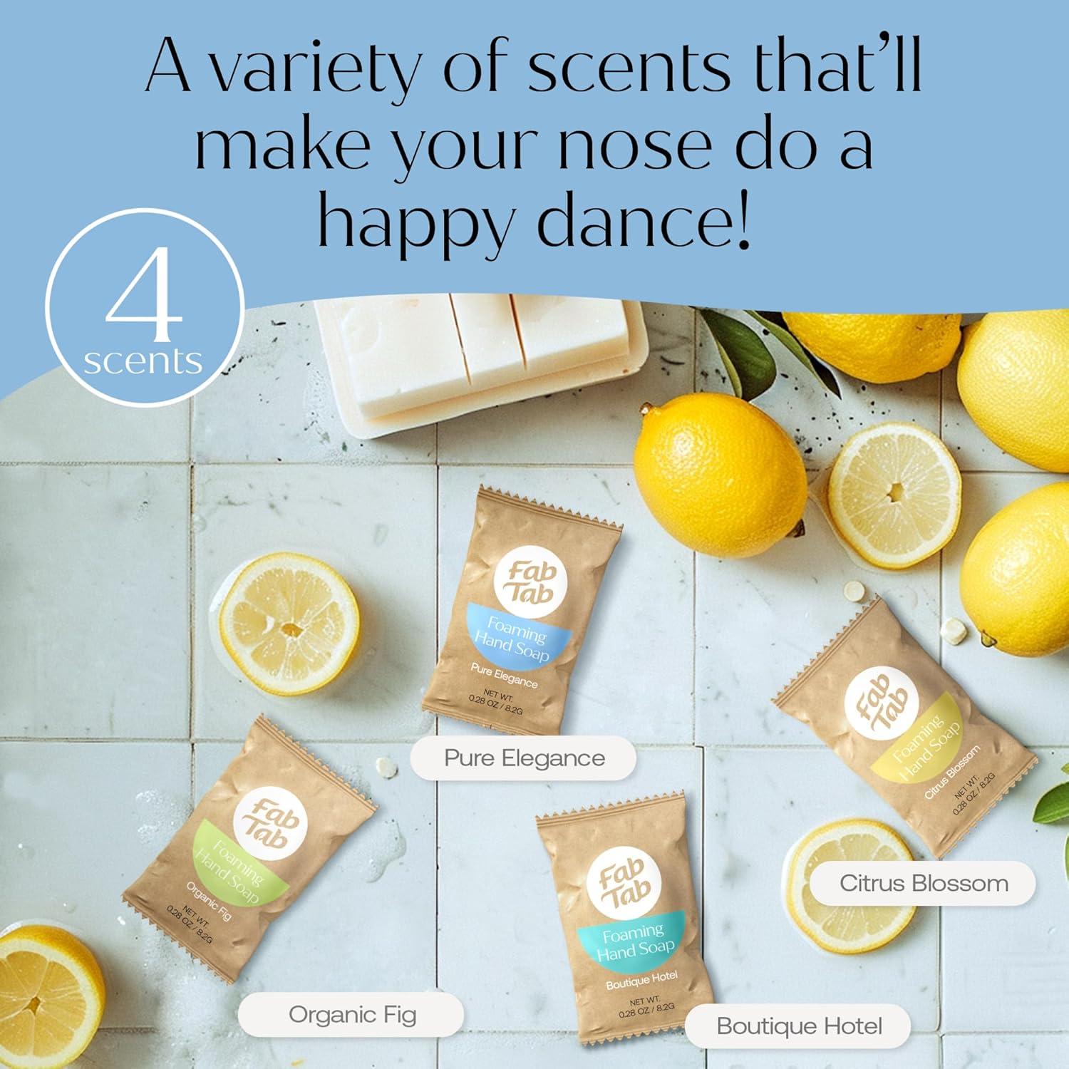 Tabletas de Jabón de Manos Espumoso FabTab - 12 Recargas