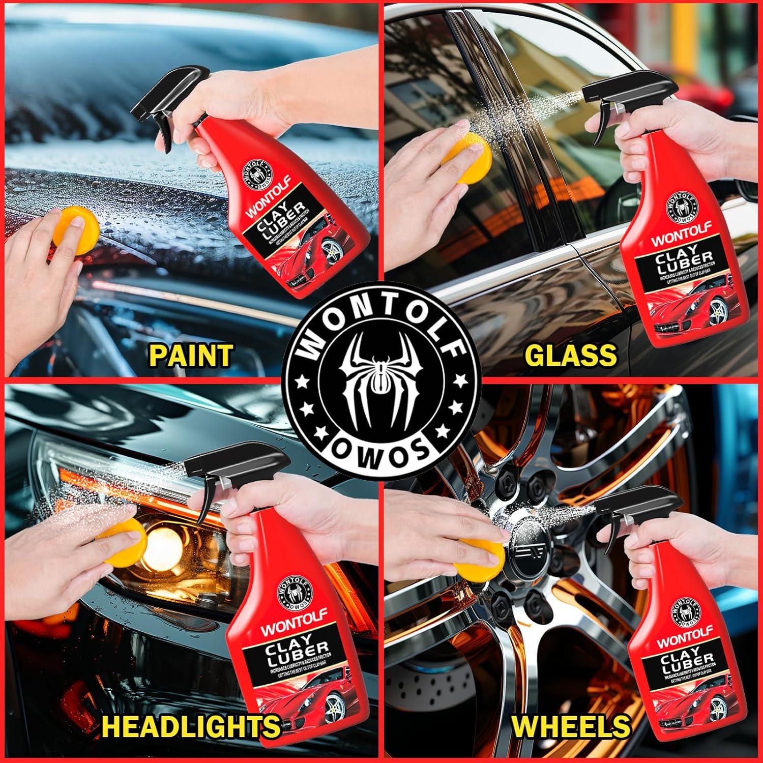 Kit de Detallado de Autos Stemni - 4 Barras de Arcilla y Lubricante