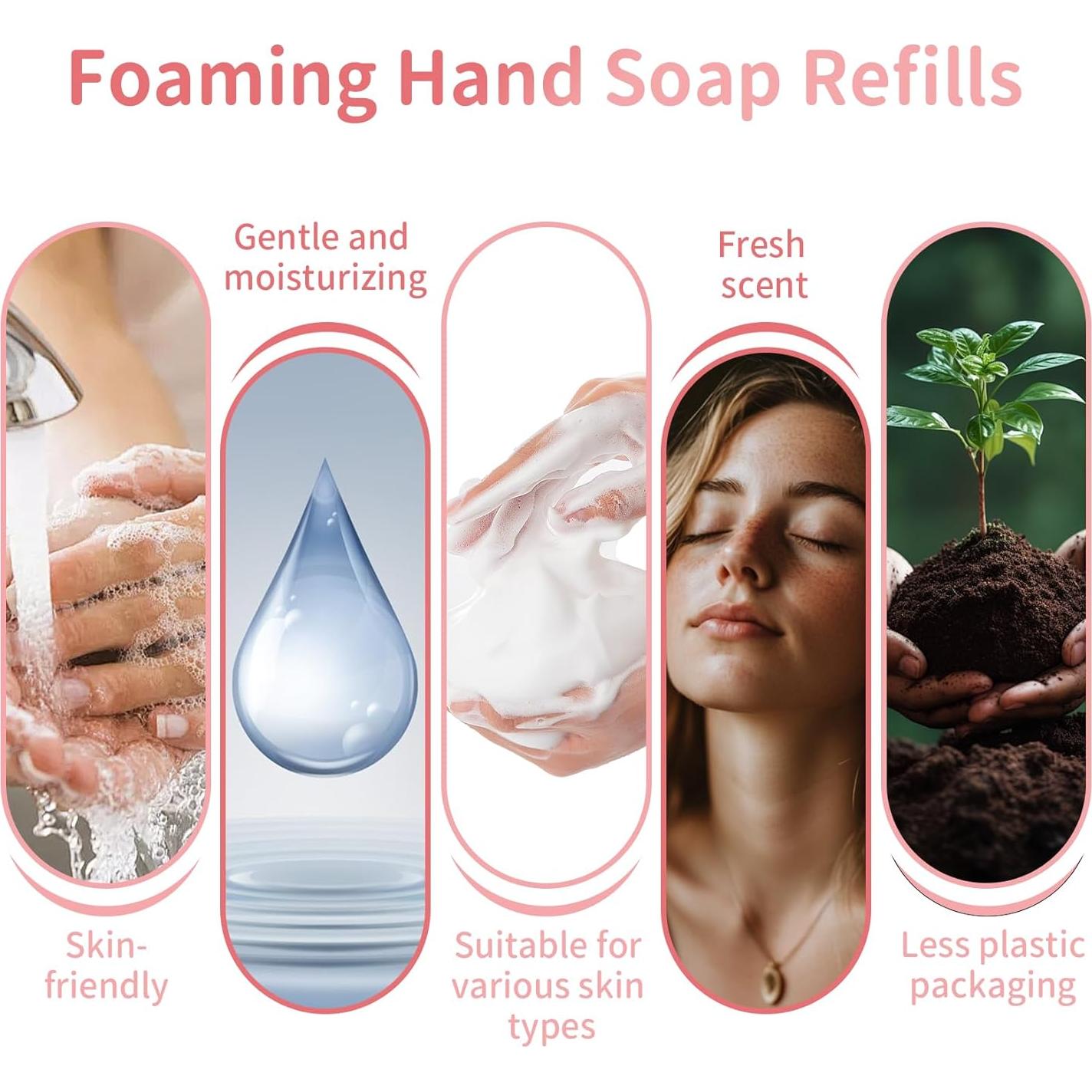 Tabletas de Jabón Espumoso RAQEHO 20pcs + Dispensador 250ml