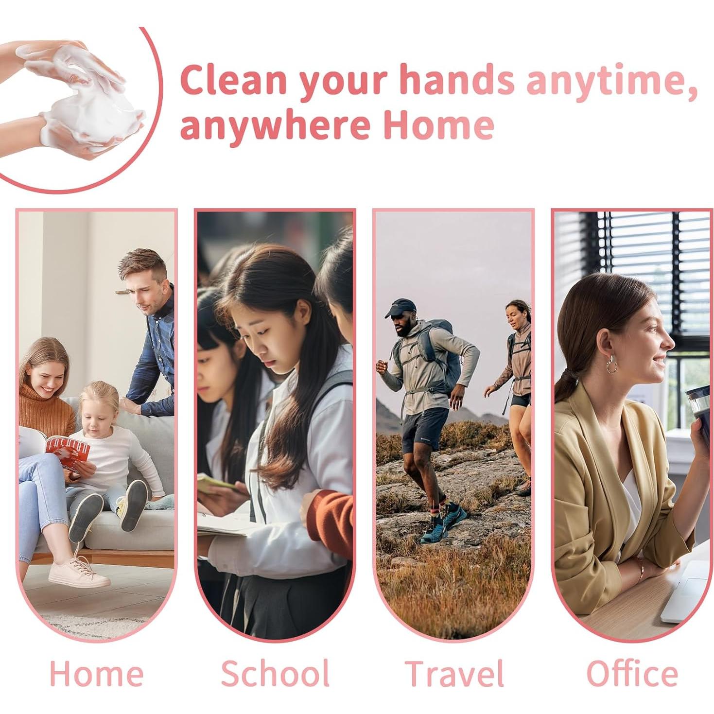 Tabletas de Jabón Espumoso RAQEHO 20pcs + Dispensador 250ml