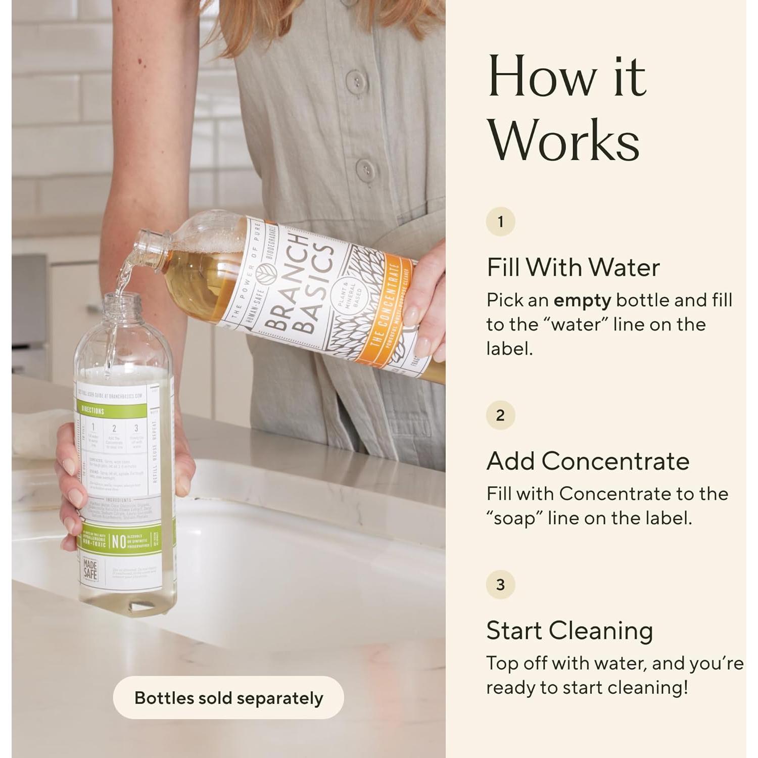 Recarga Concentrado Branch Basics 1L Limpiador Multiusos Sin Fragancia