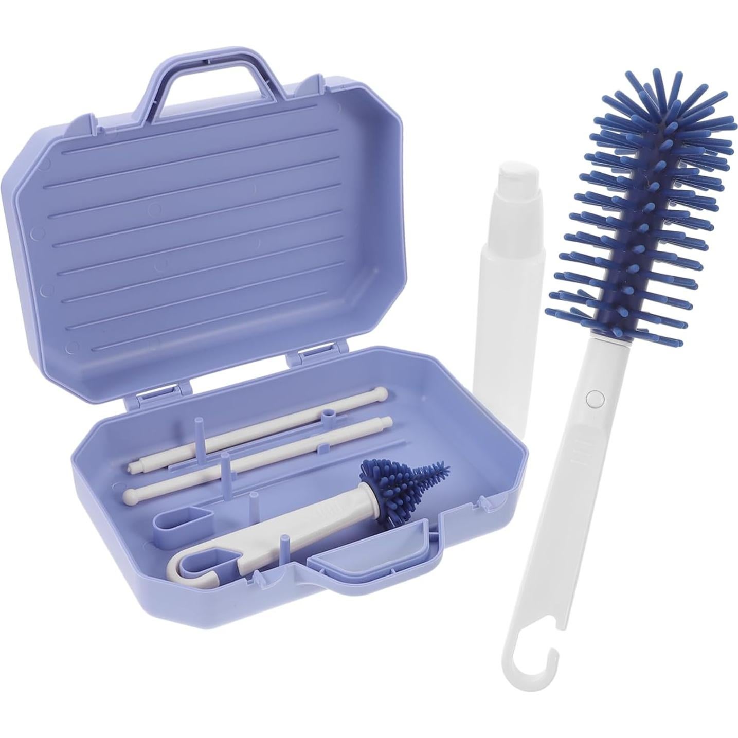 Set de Cepillos de Limpieza de Botellas SECFOU con Soporte