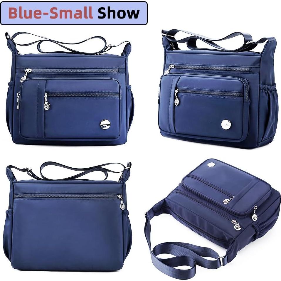 Bolso de Hombro MINTEGRA Azul Pequeño con Múltiples Bolsillos