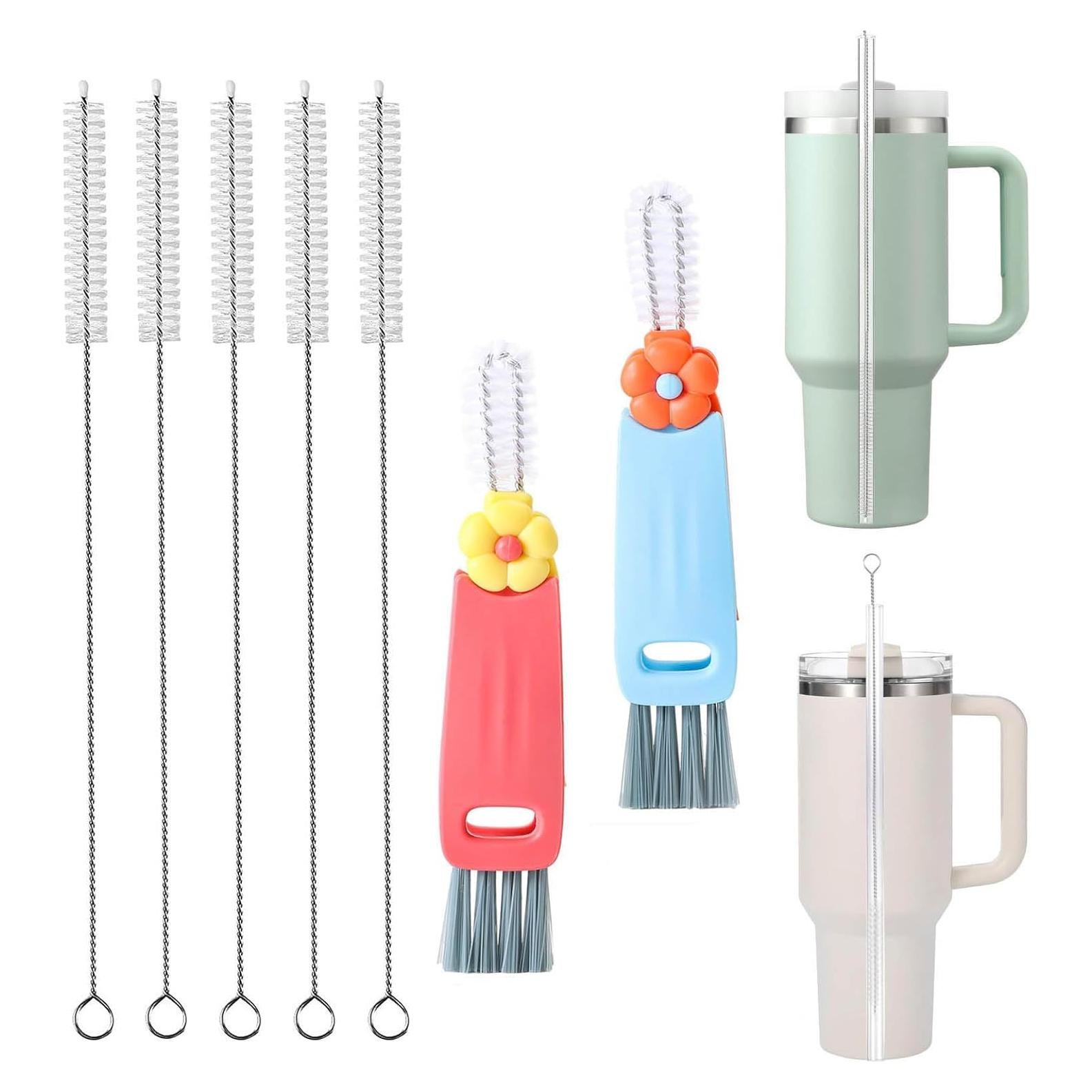 Set de Cepillos Limpiadores de Pajitas 33 cm DWVEB - 7 Piezas