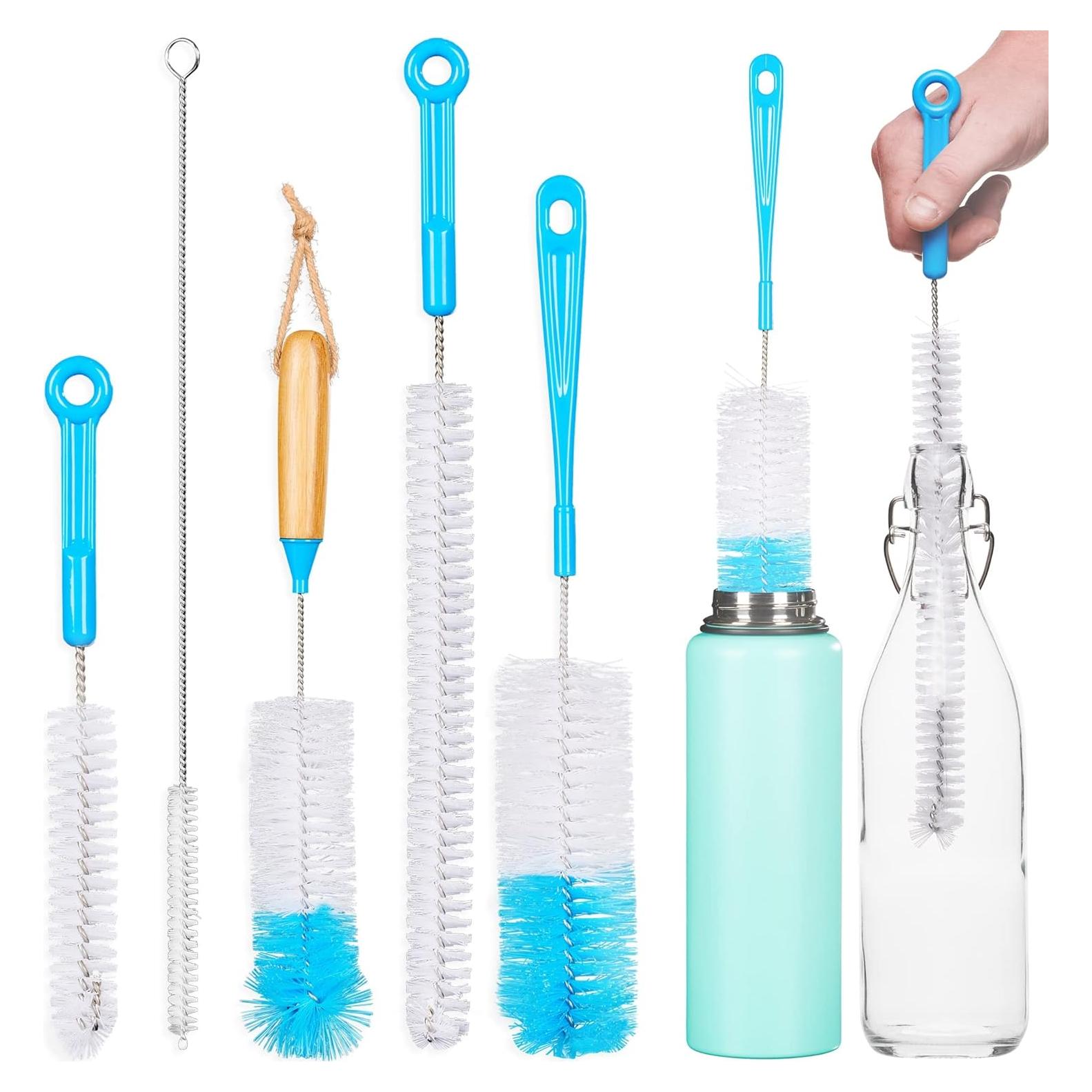 Juego de 5 Cepillos Limpiadores de Botellas Turbo Microfiber