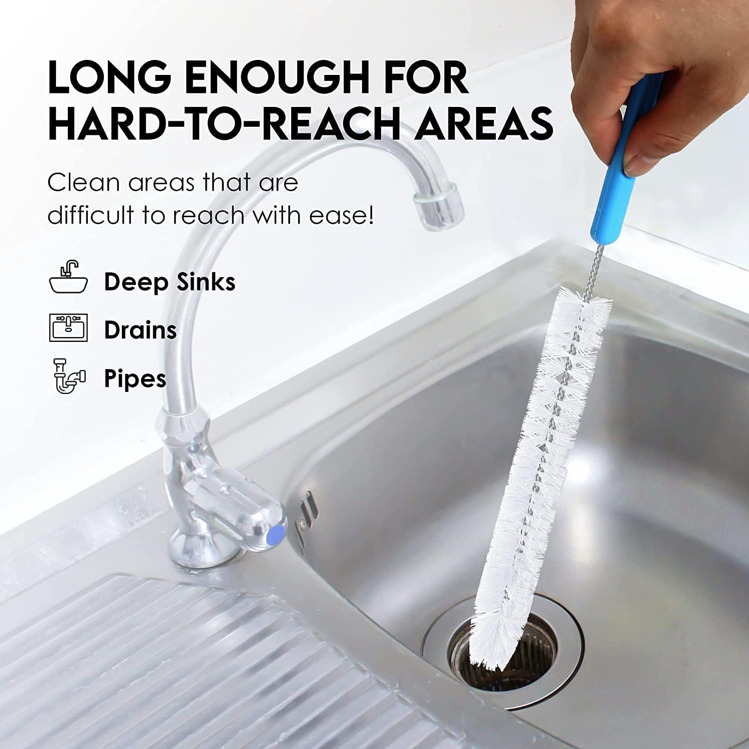 Juego de 5 Cepillos Limpiadores de Botellas Turbo Microfiber