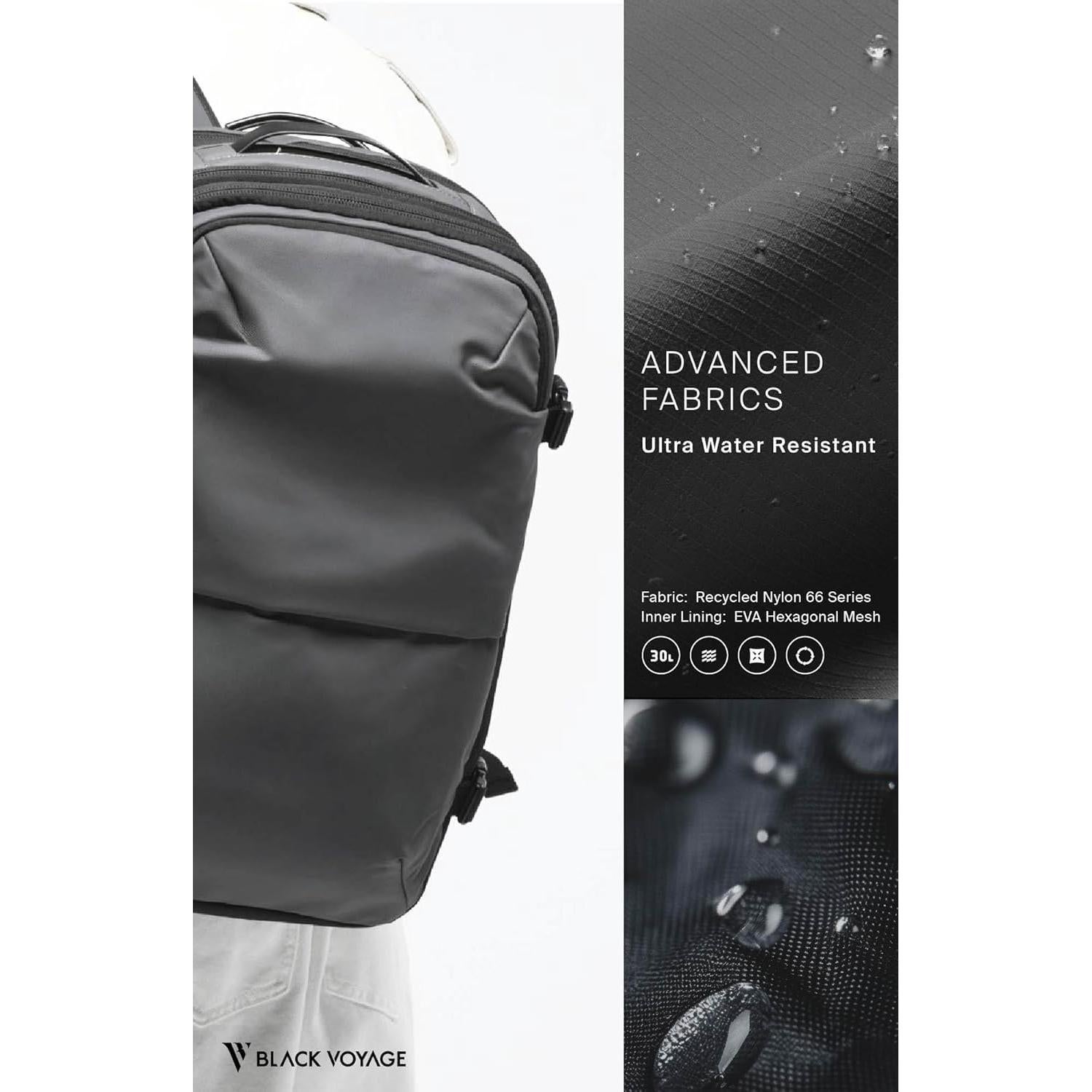 Mochila de Viaje BlackVoyage Vortex 60L con Bomba de Vacío