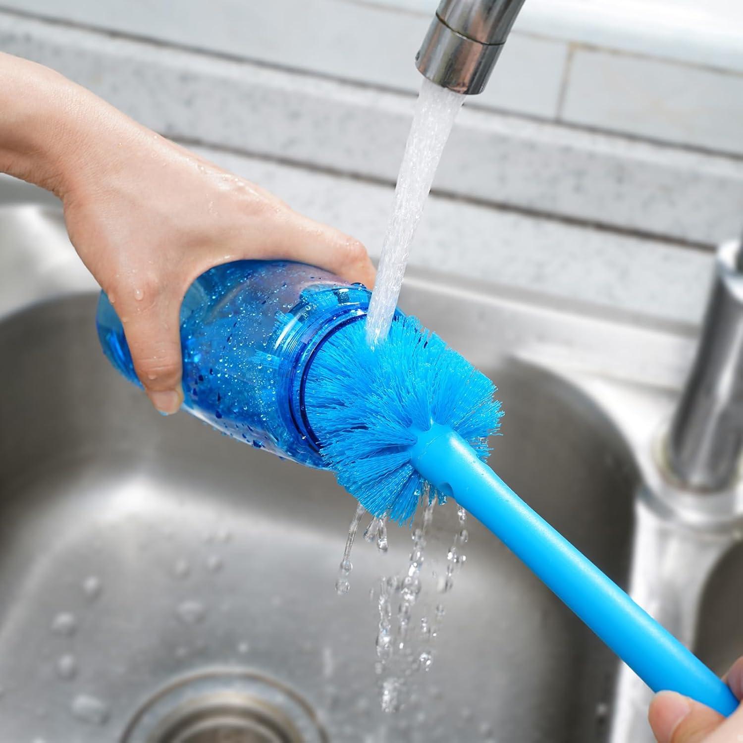 Limpiador de Botellas 2-en-1 MOSOLAN Azul Brisa