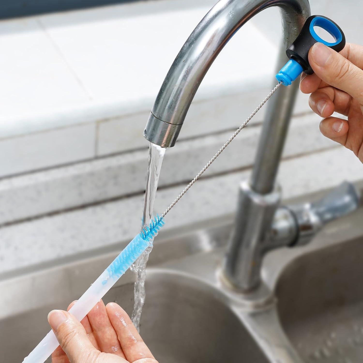 Limpiador de Botellas 2-en-1 MOSOLAN Azul Brisa