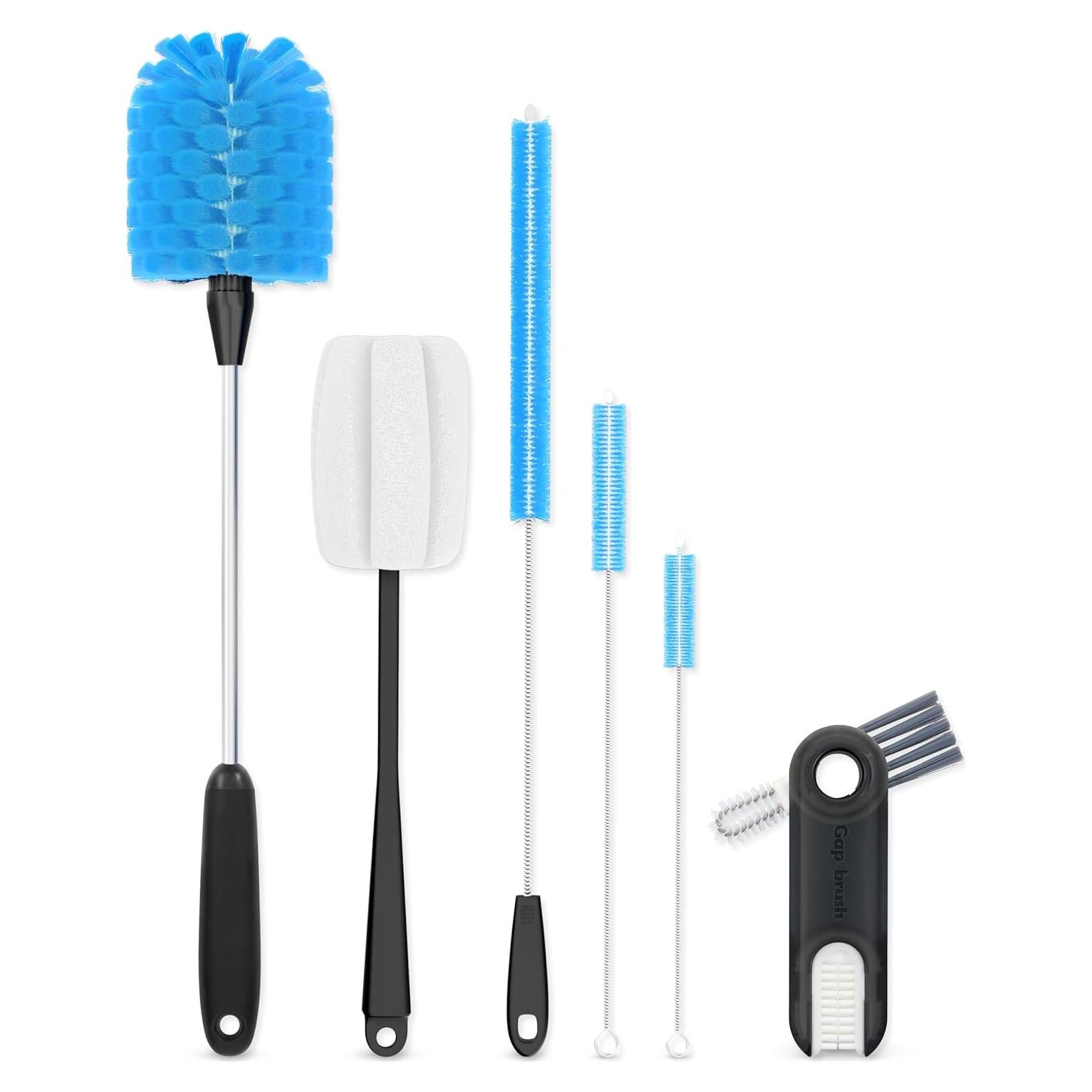 Juego de 6 Cepillos Limpiadores Aquafit para Botellas de Agua