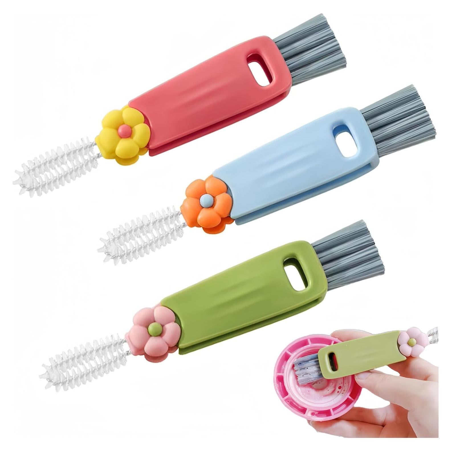 Cepillo de limpieza 3 en 1 Sayehuanye para botellas y tazas