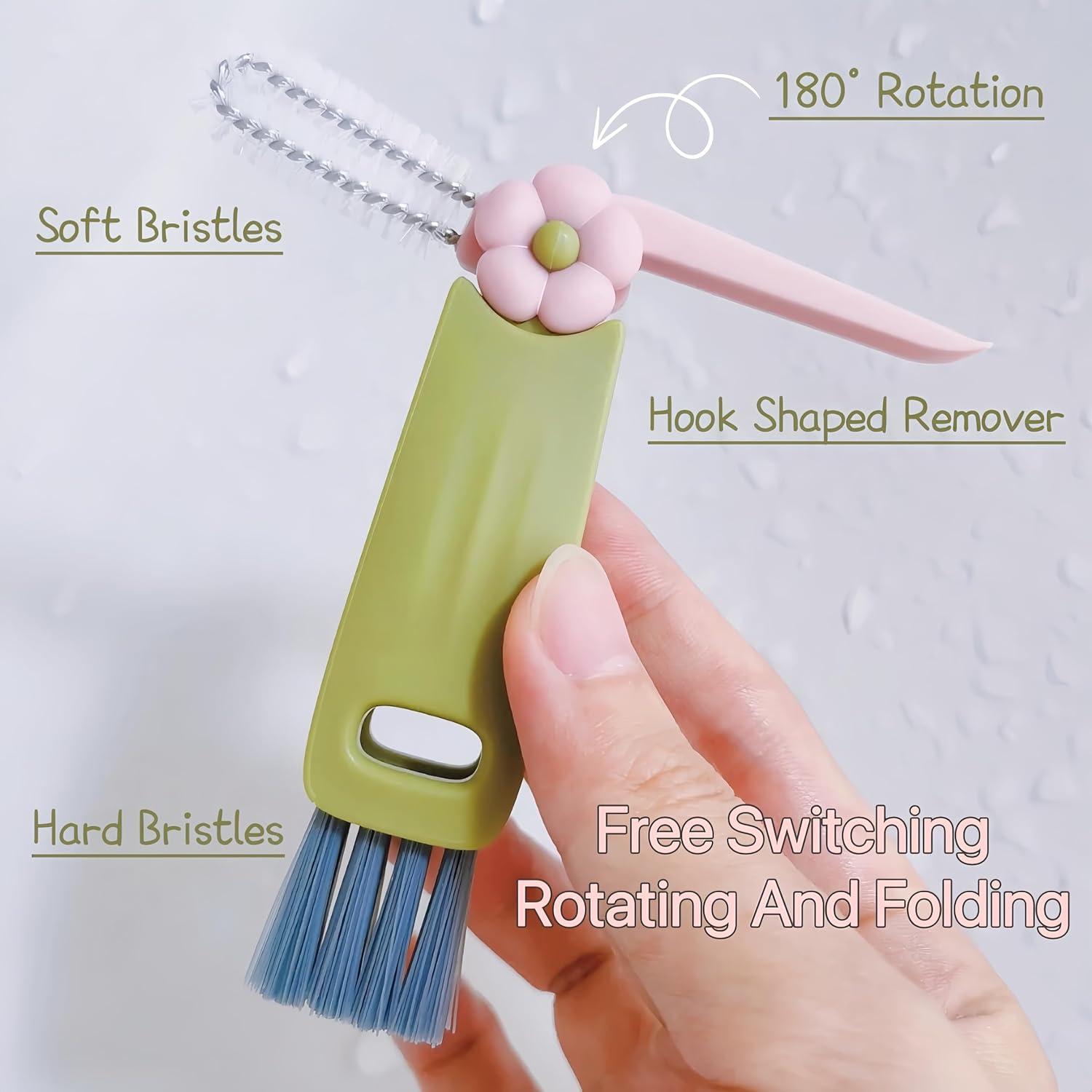 Cepillo de limpieza 3 en 1 Sayehuanye para botellas y tazas