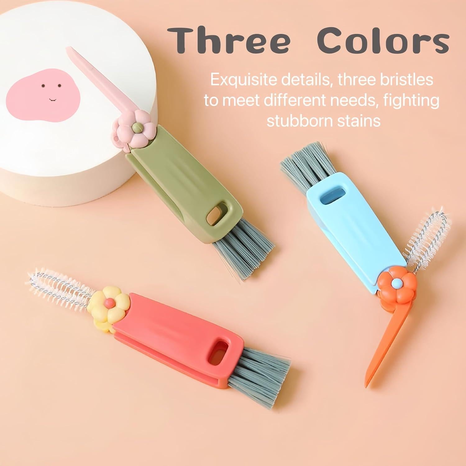 Cepillo de limpieza 3 en 1 Sayehuanye para botellas y tazas