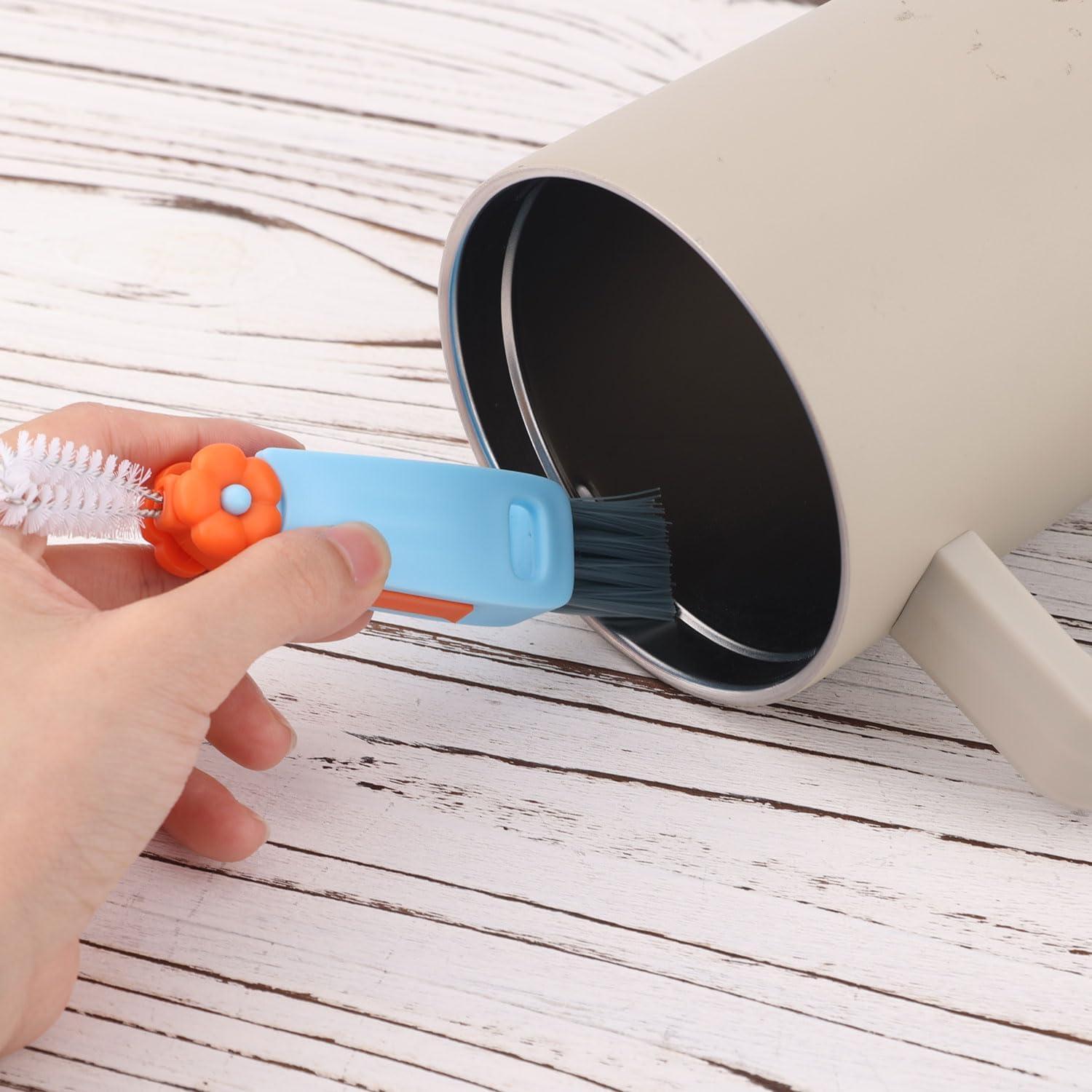 Juego de 6 cepillos limpiadores de botellas PEUTIER - Acero inoxidable y nylon