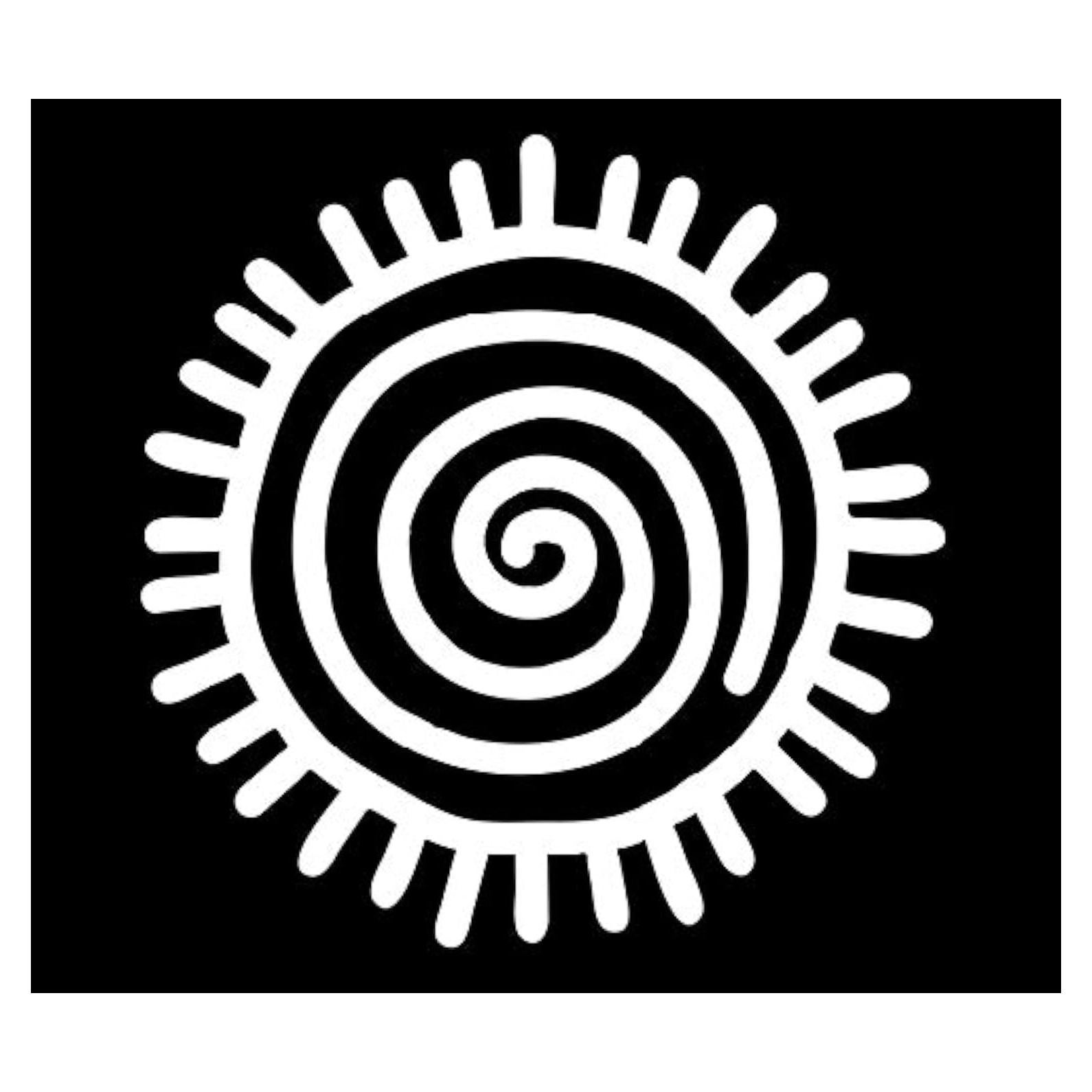 Calcomanía de Vinilo Foxtail Decals Sol Blanco 11.43 cm