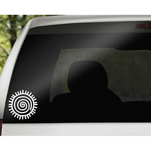 Calcomanía de Vinilo Foxtail Decals Sol Blanco 11.43 cm