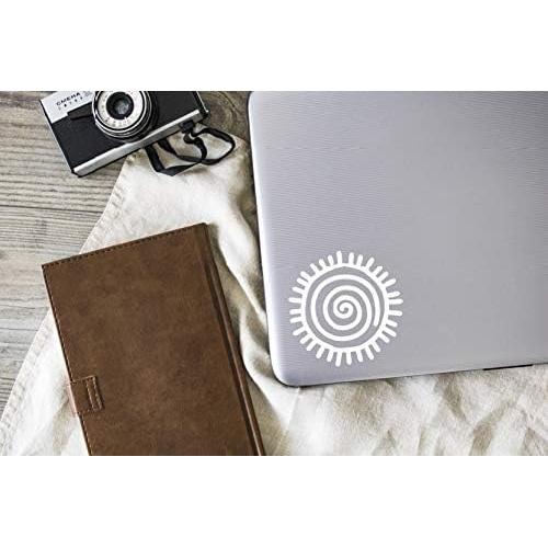 Calcomanía de Vinilo Foxtail Decals Sol Blanco 11.43 cm