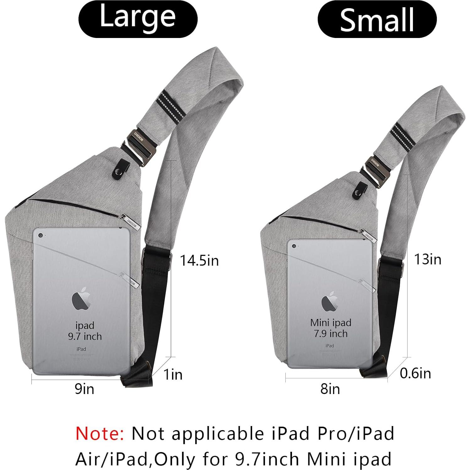 Bolso Cruzado Antirrobo OSOCE Grande Impermeable Unisex