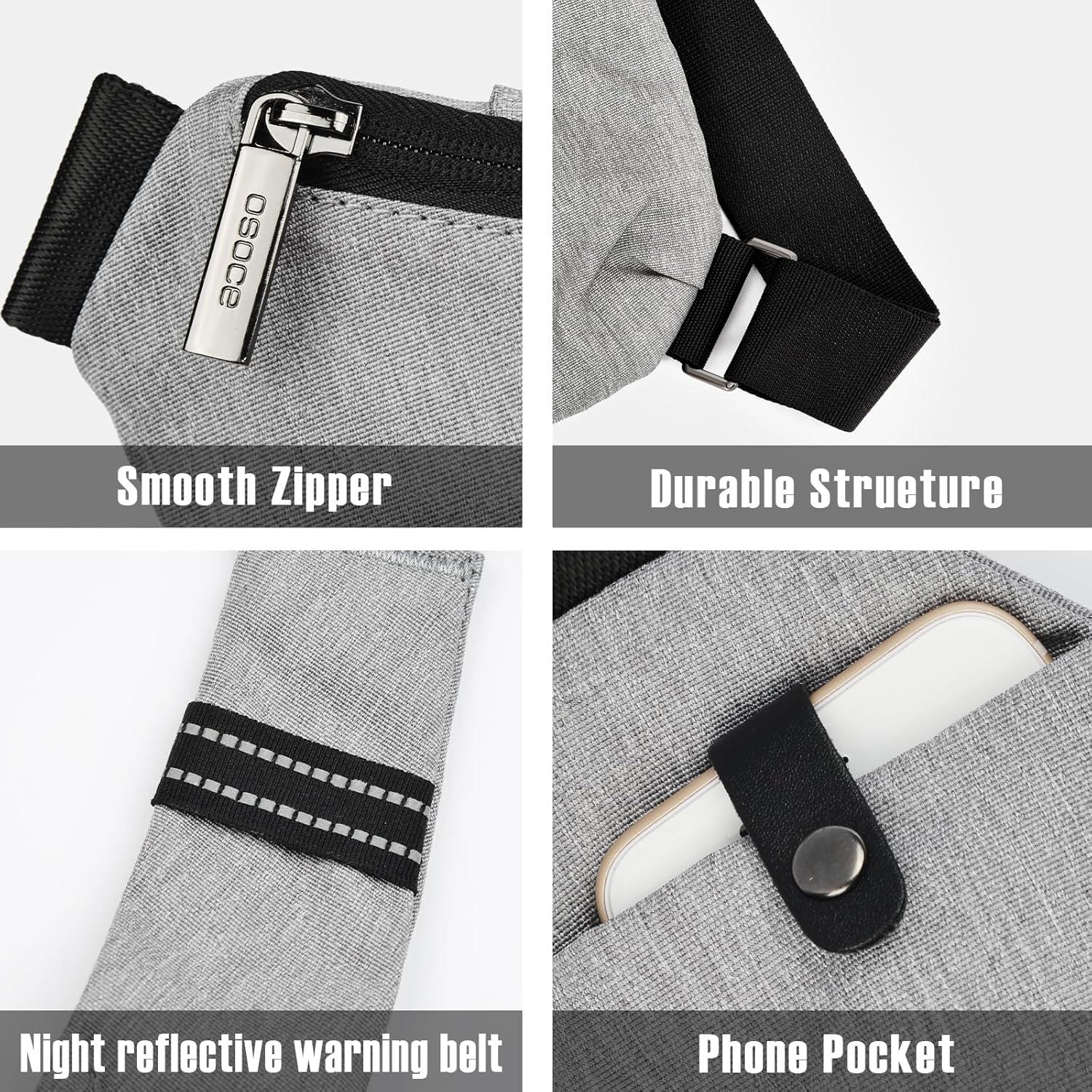 Bolso Cruzado Antirrobo OSOCE Grande Impermeable Unisex