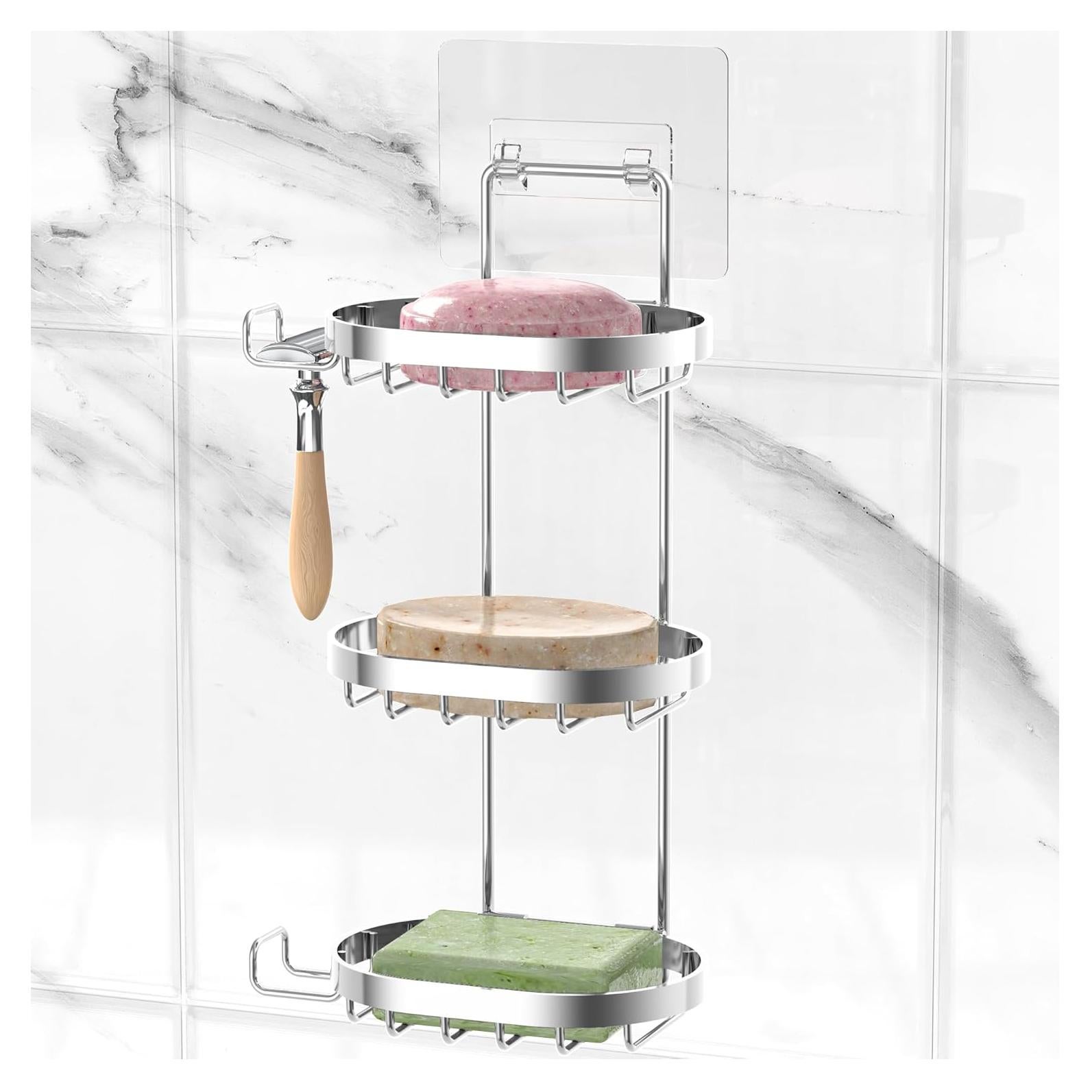 Soporte para Jabón de 3 Niveles MASADI Acero Inoxidable Plata