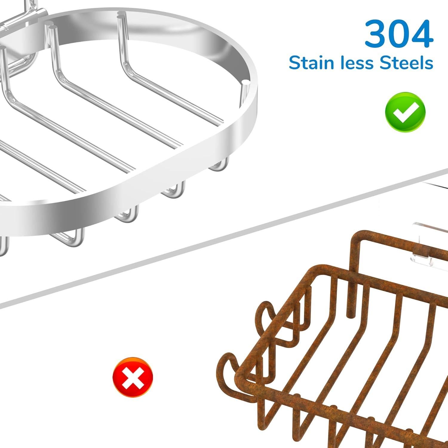 Soporte para Jabón de 3 Niveles MASADI Acero Inoxidable Plata