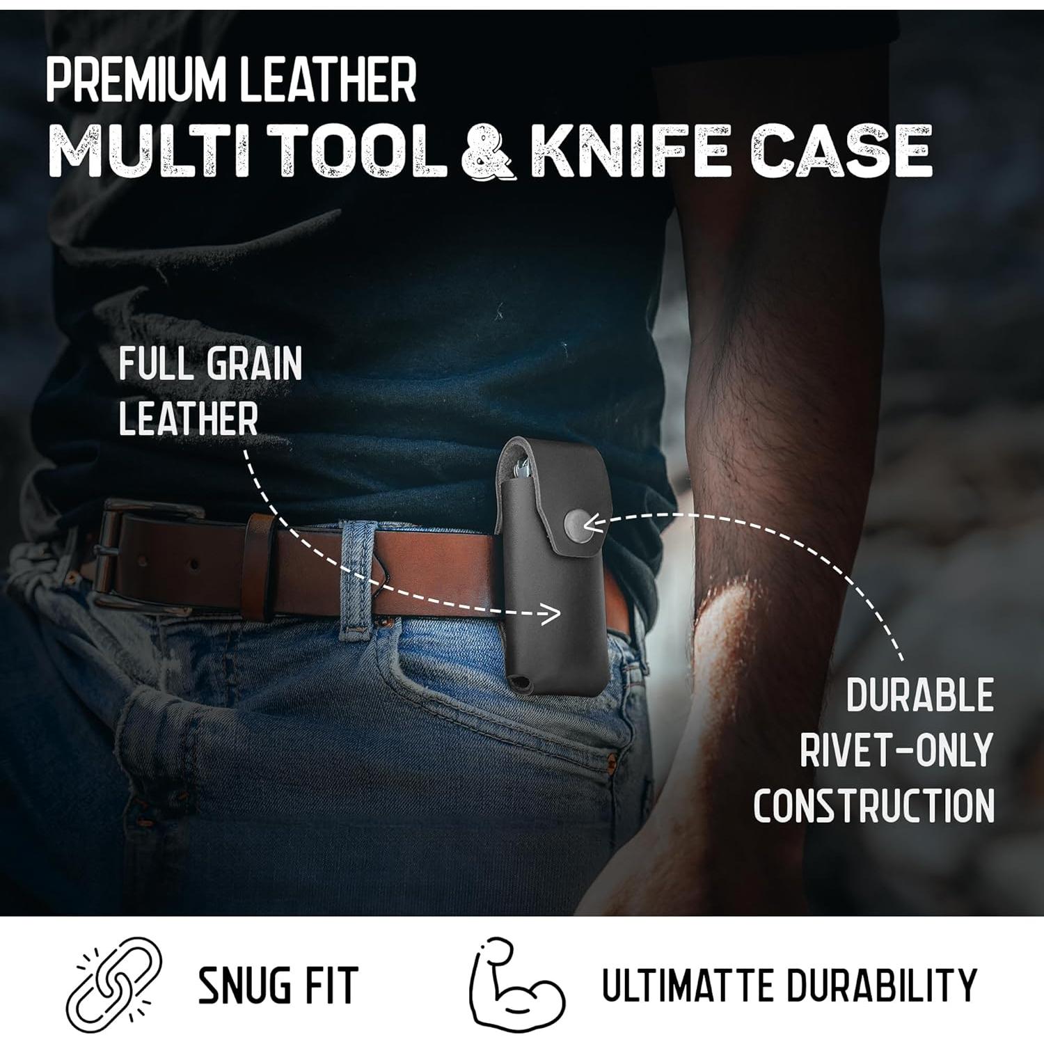 Funda de Cuero American Bench Craft para Multiherramientas Gerber