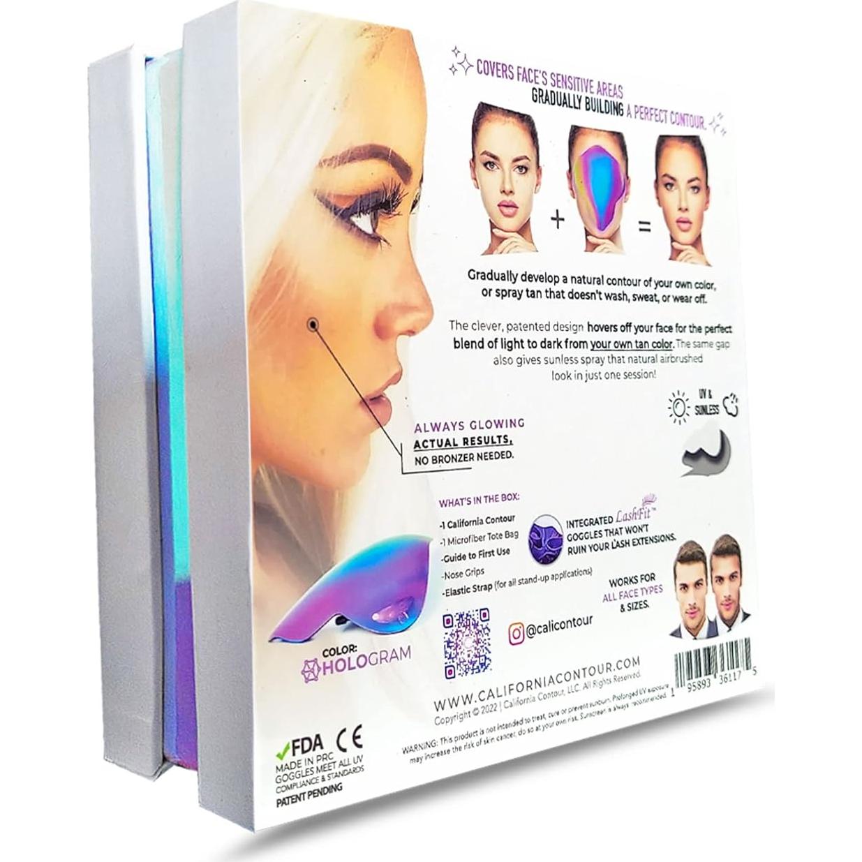 Gafas de bronceado California Contour UV400 para cara