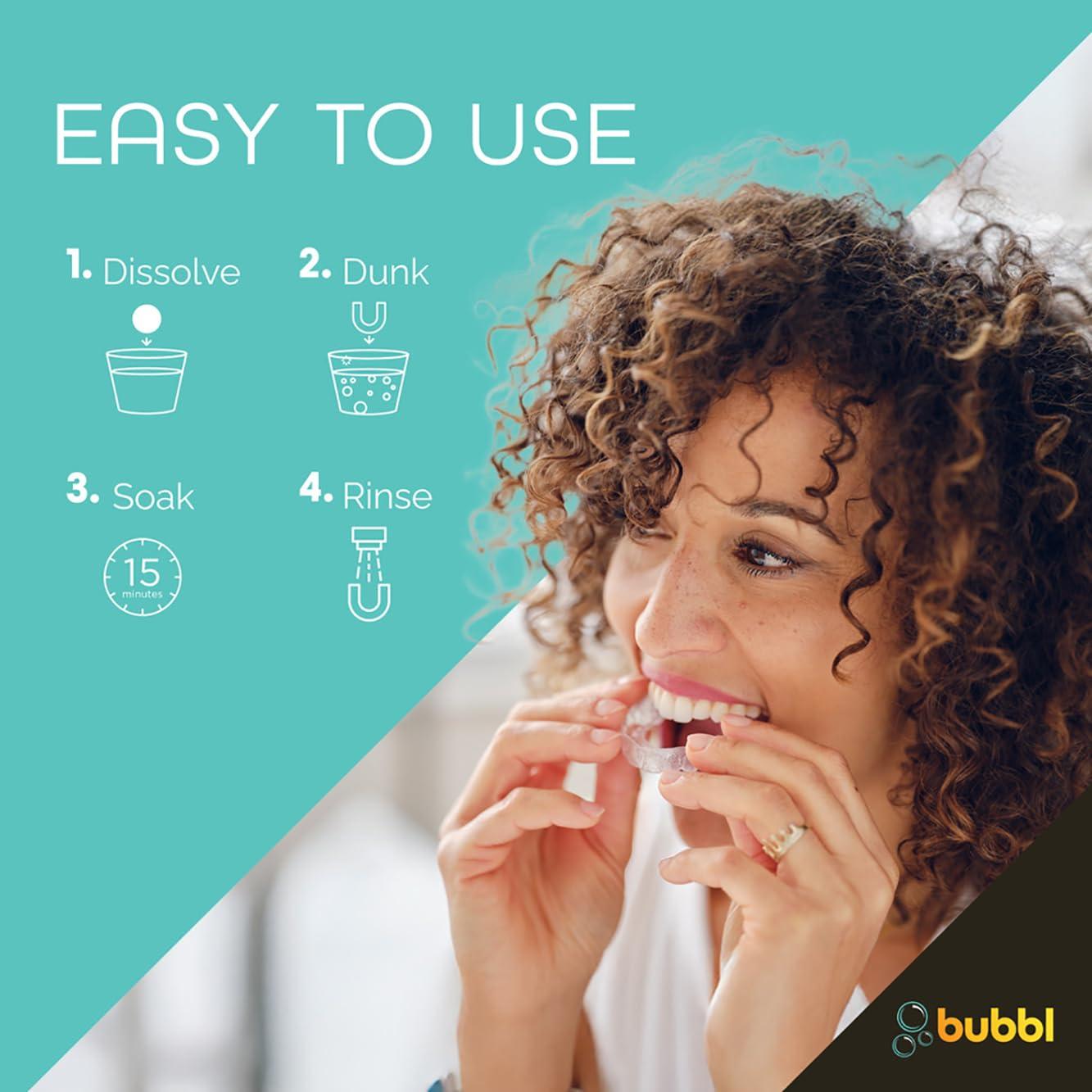 Limpiador de Tabletas Bubbl para Retenedores y Protectores Bucales