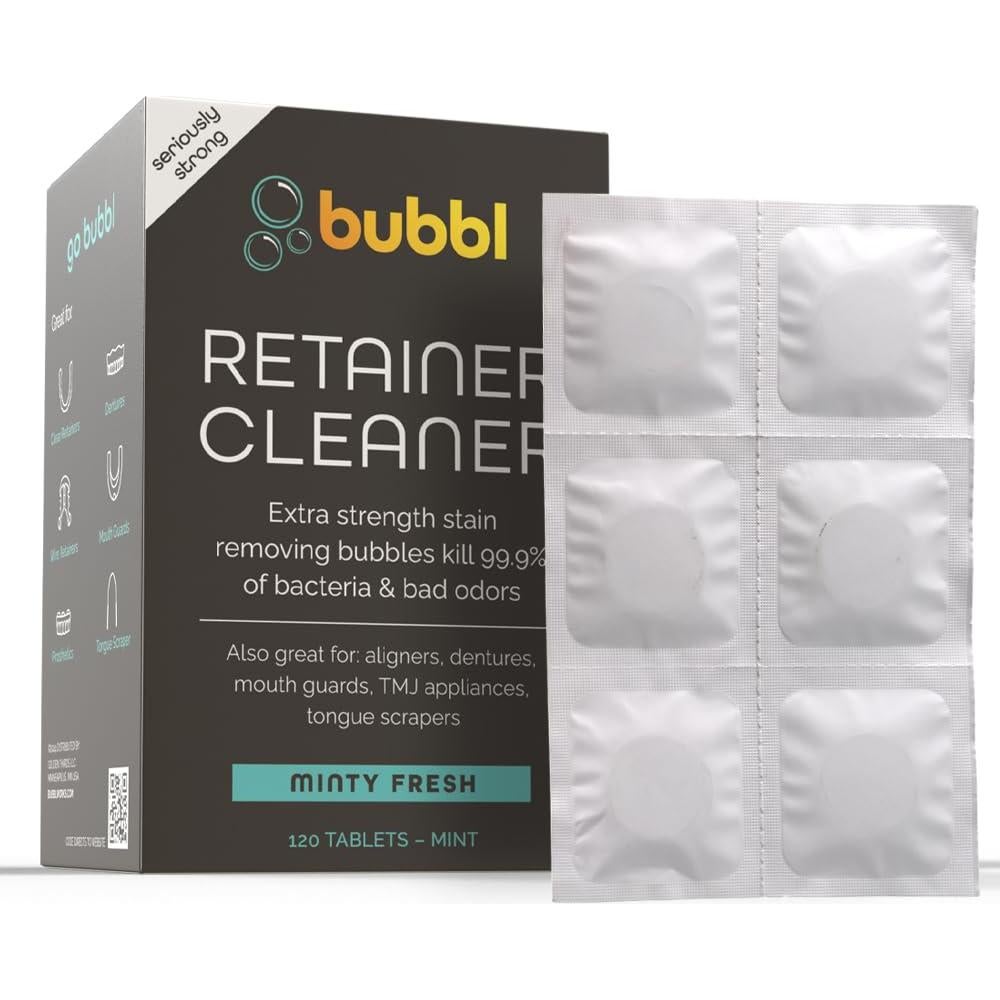 Limpiador de Tabletas Bubbl para Retenedores y Protectores Bucales