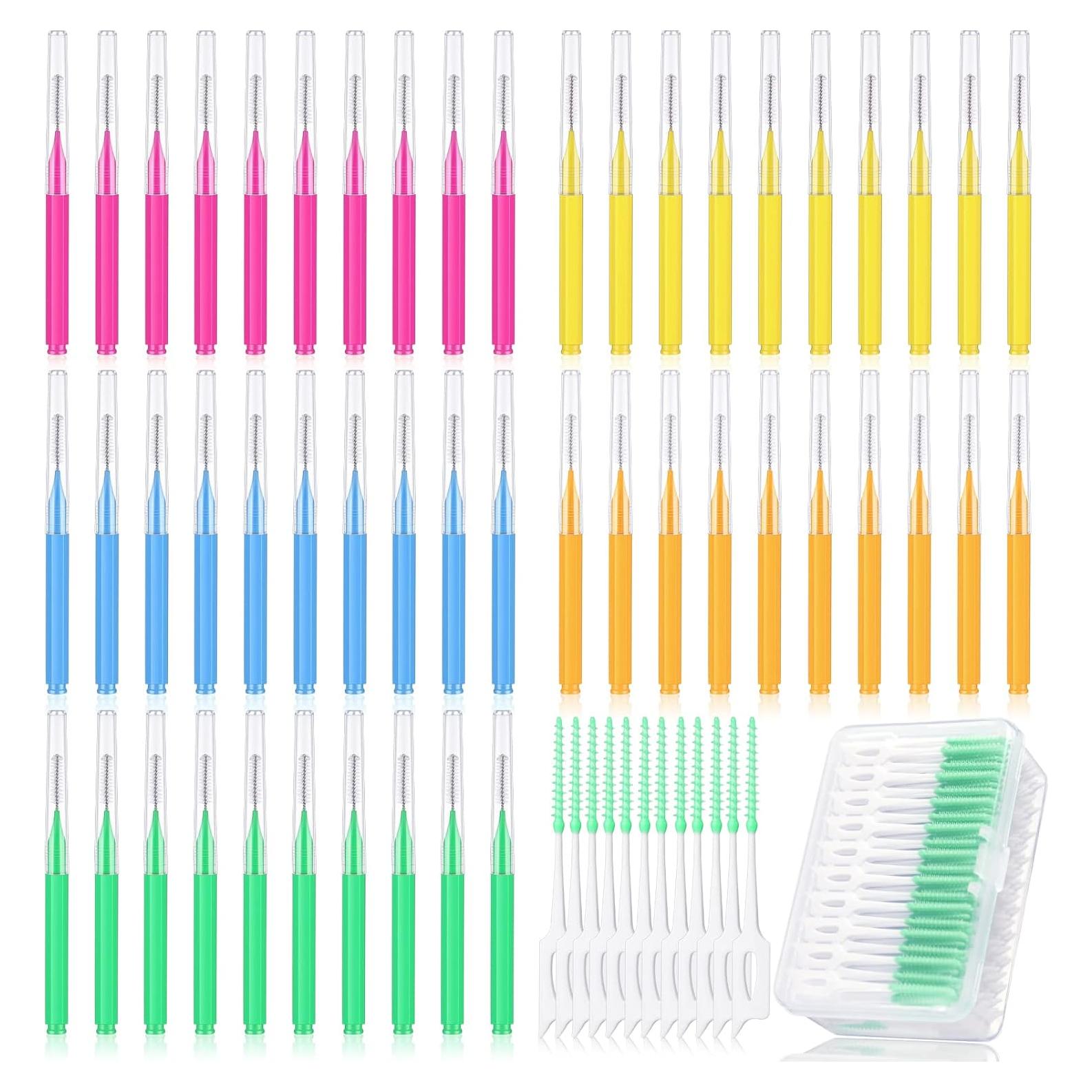Zopeal 250 Pcs Cepillos Interdentales y Palillos Dentales