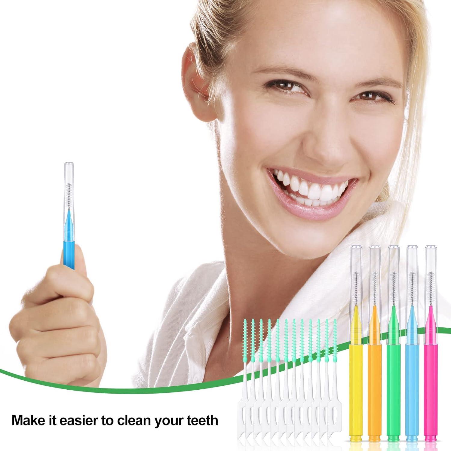 Zopeal 250 Pcs Cepillos Interdentales y Palillos Dentales