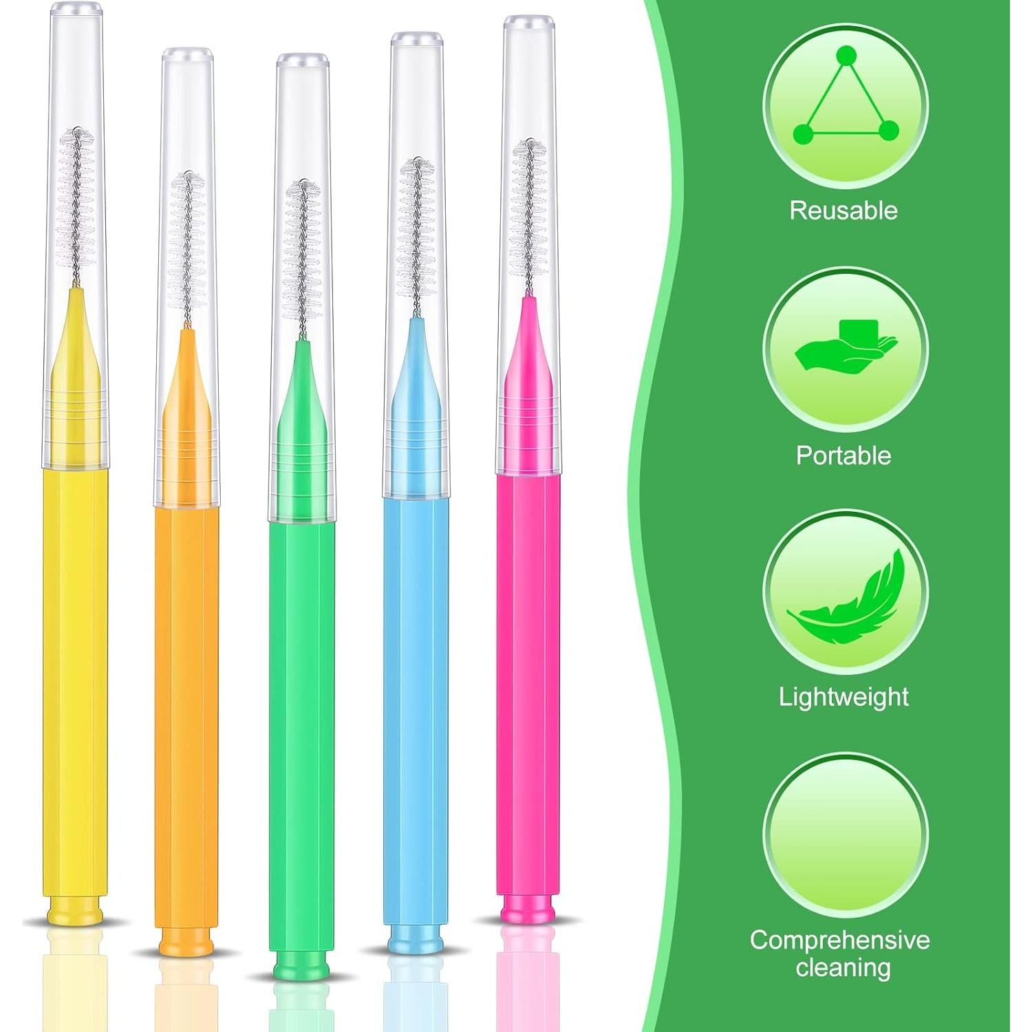 Zopeal 250 Pcs Cepillos Interdentales y Palillos Dentales