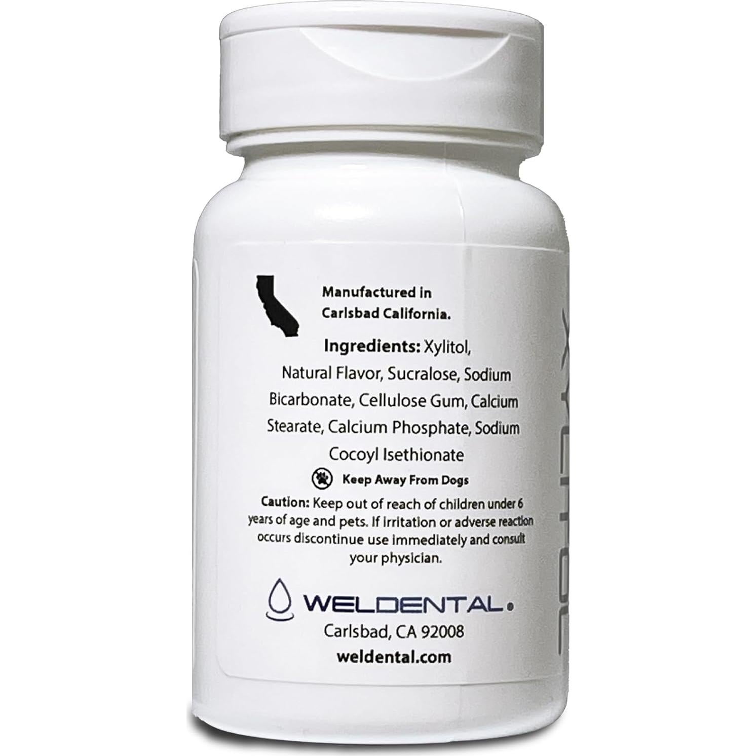 Tabletas de Flossing de Agua Weltab WT - 60 Unidades - Sabor Menta