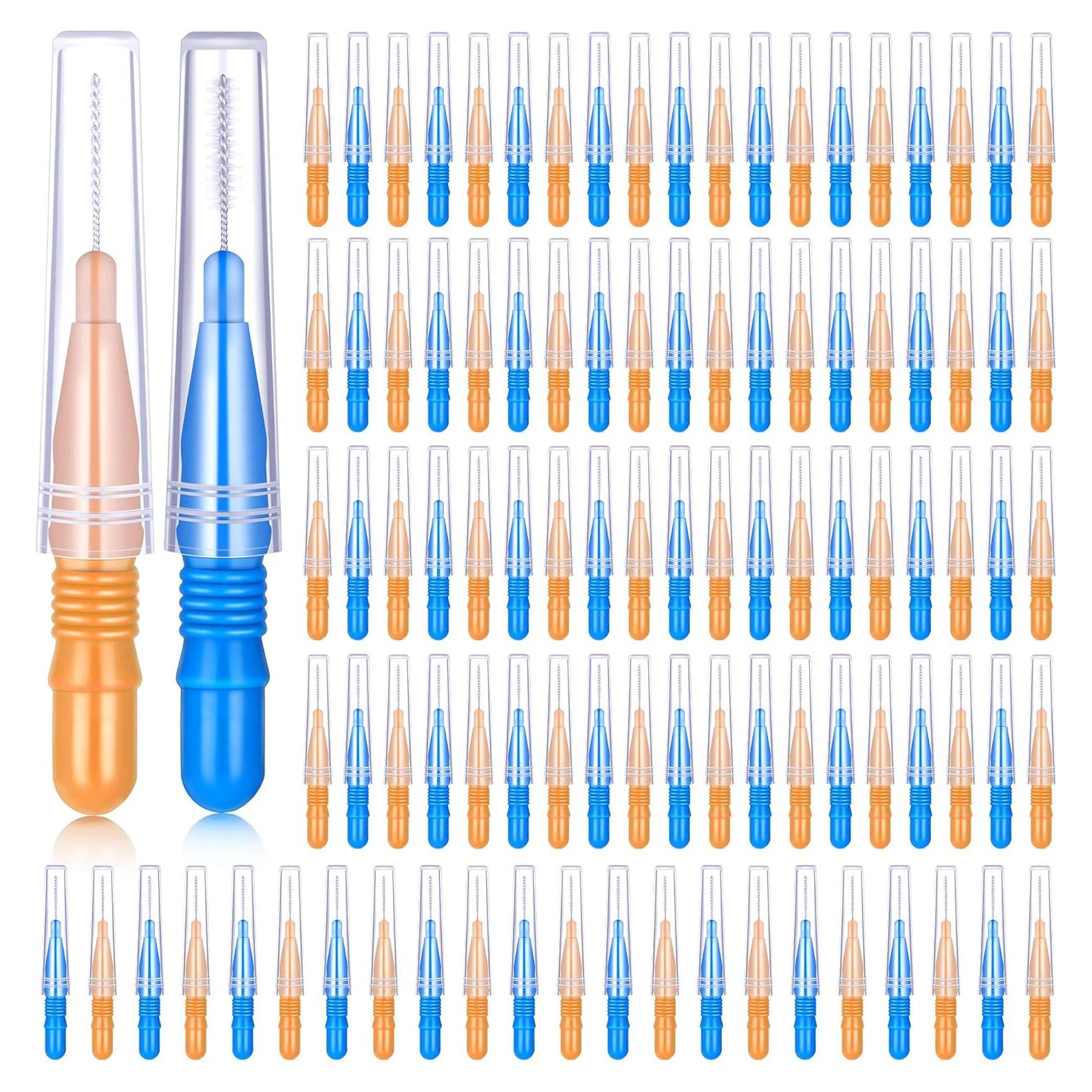 BBTO 100 Piezas Cepillos Dentales Interdentales para Brackets