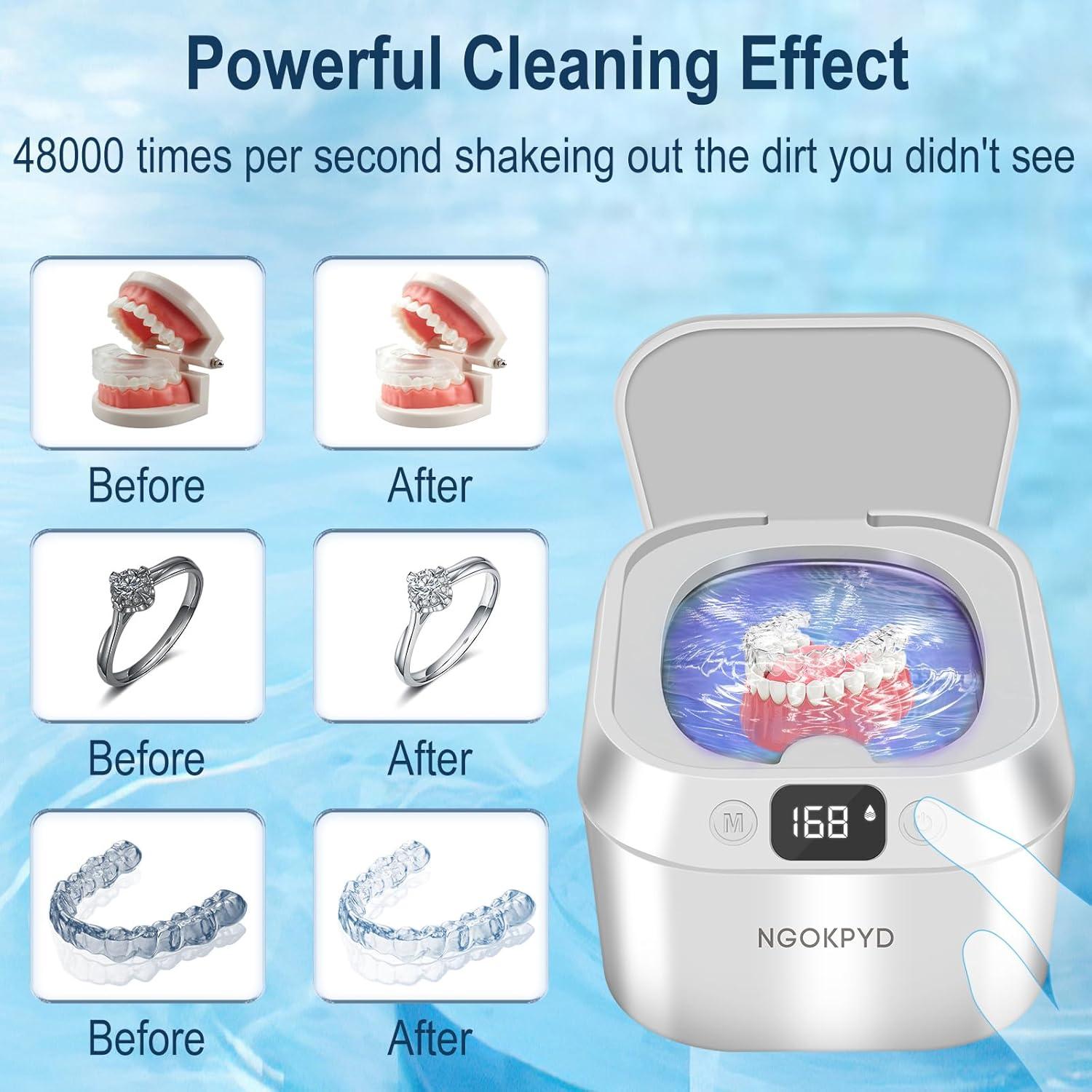 Limpiador Ultrasónico Profesional NGOKPYD 48kHz 220ml