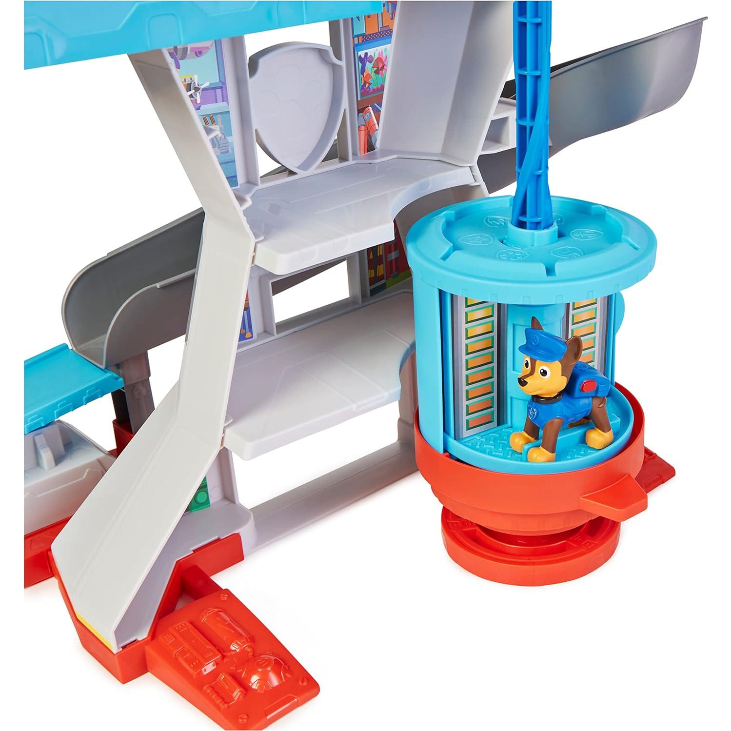 Paw Patrol Lookout Tower Playset with Toy Car Launcher, 2 Chase Action Figures, Chase’s Police Cruiser and Accessories, Kids Toys for Ages 3 and up