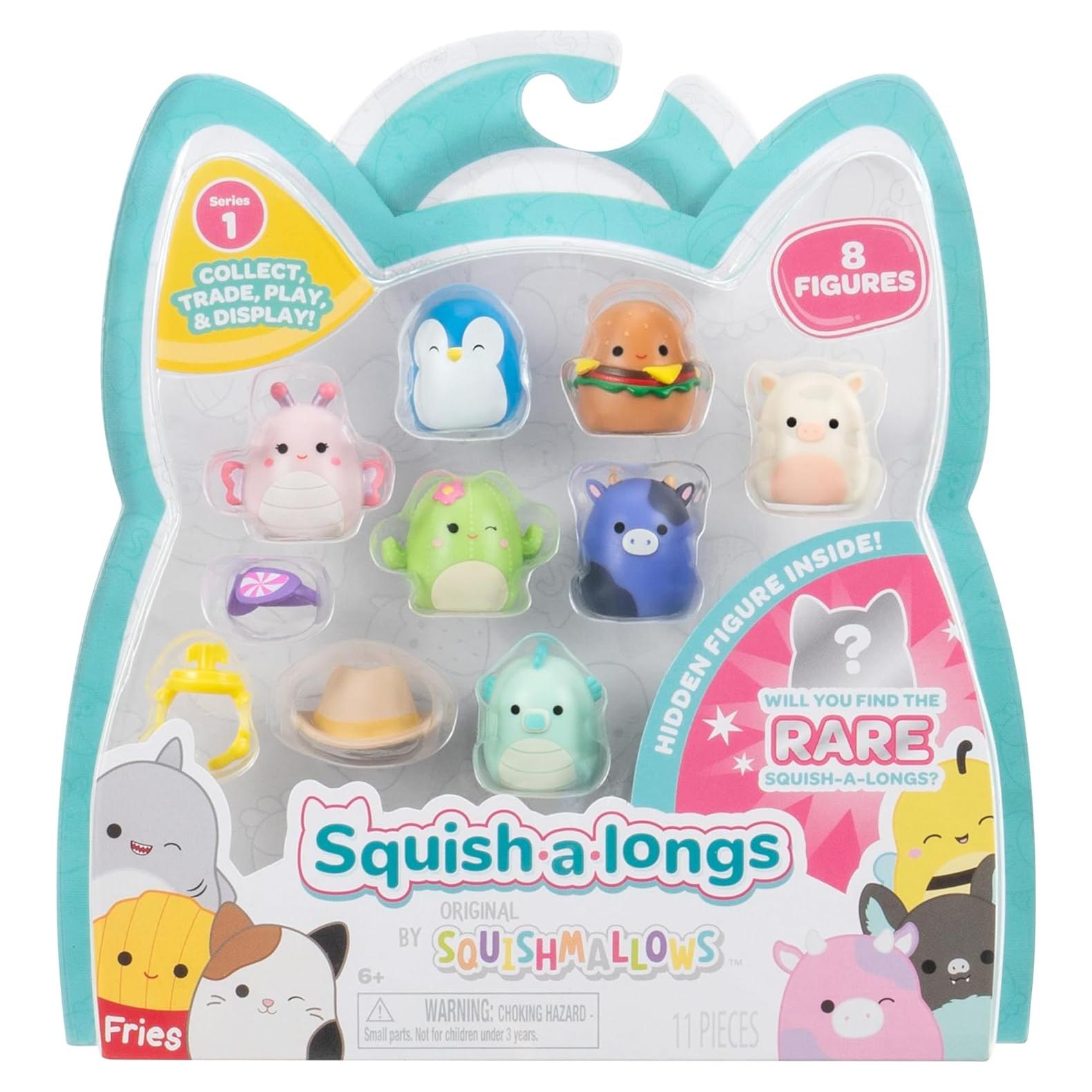 Squish-a-longs Paquete de 8 Mini-Squish 2.54 cm con Accesorios