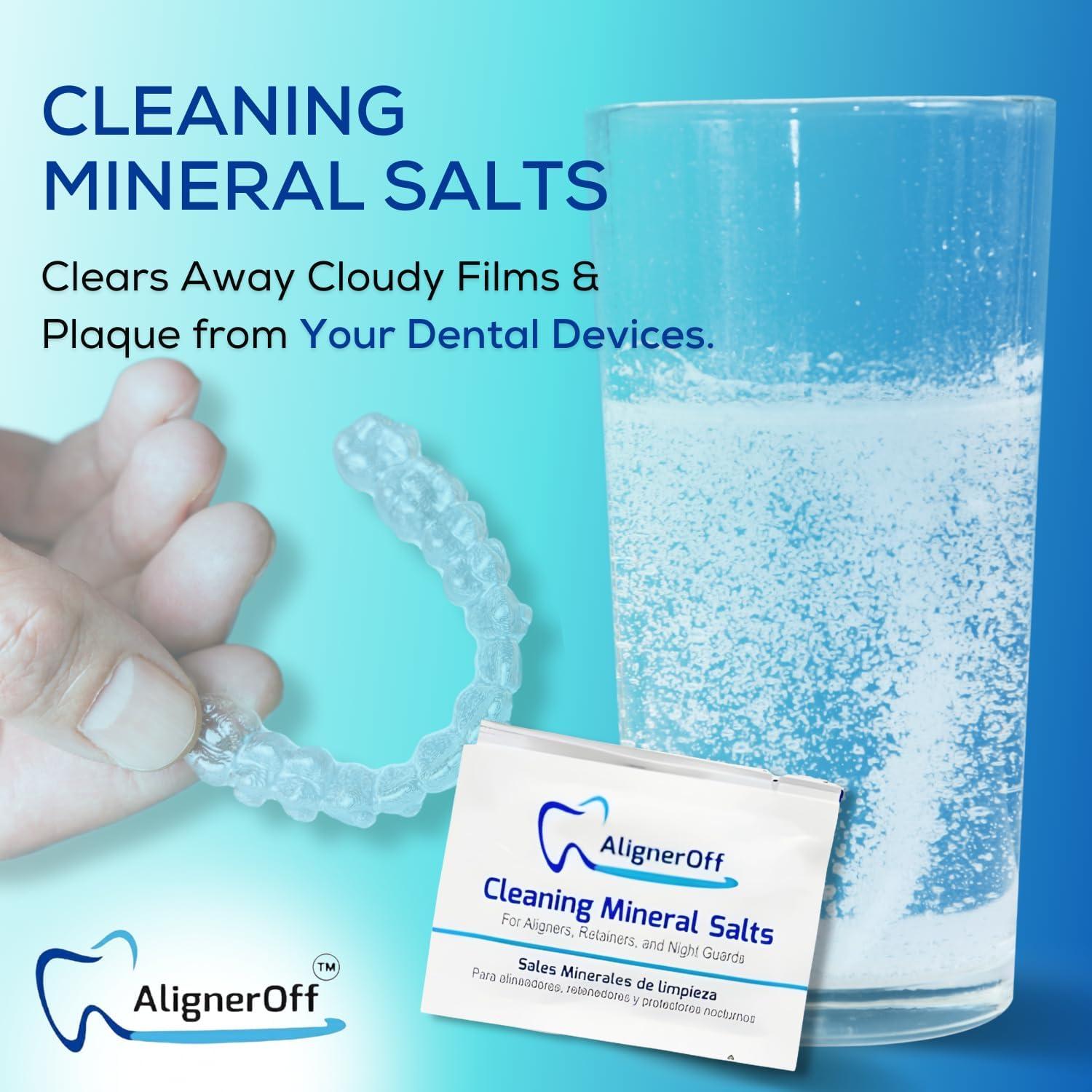 Sales Minerales de Limpieza AlignerOff 3g - Limpieza Profunda para Dispositivos Dentales