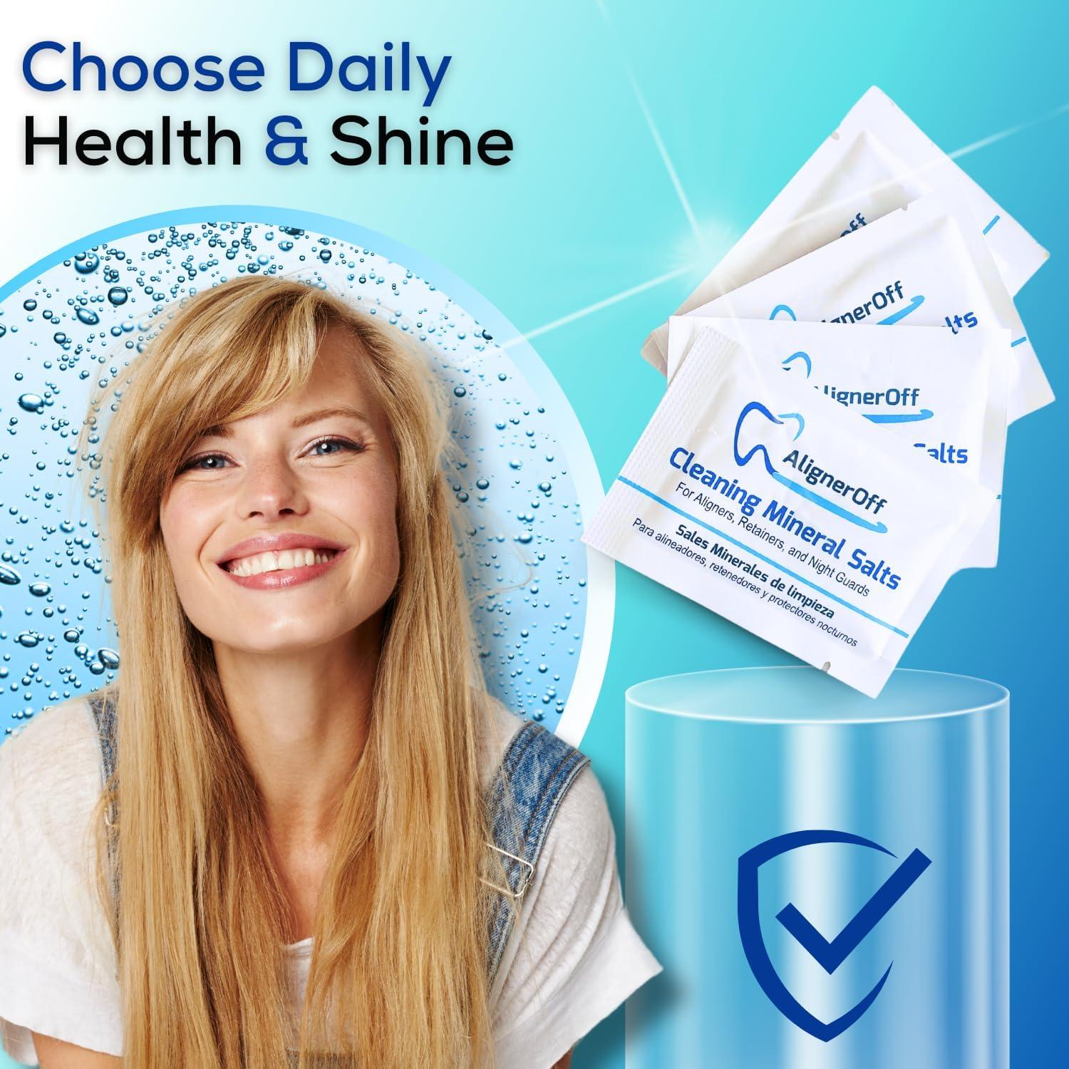 Sales Minerales de Limpieza AlignerOff 3g - Limpieza Profunda para Dispositivos Dentales