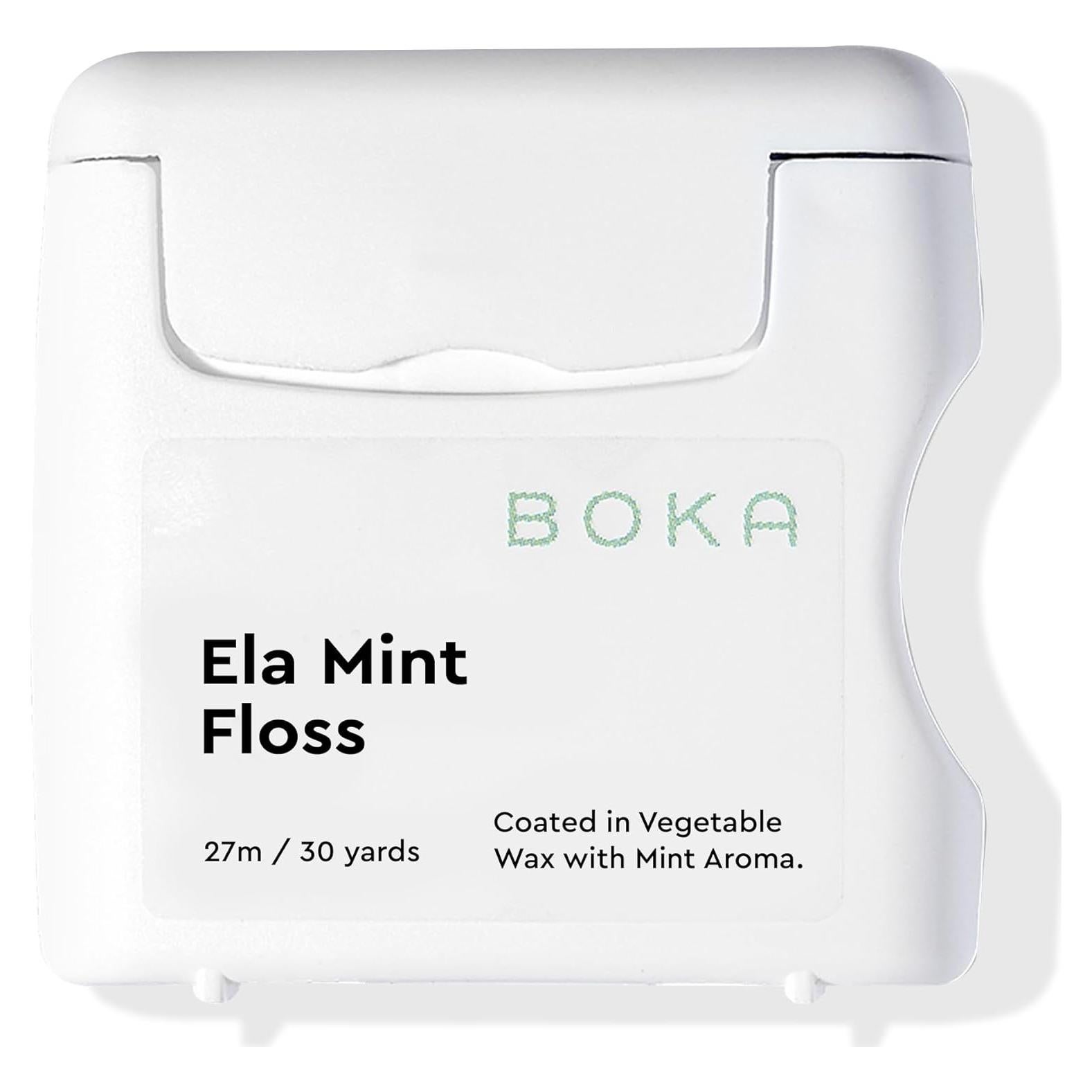 Hilo Dental Boka Ela Mint 27.43m Cera Vegetal Libre de Teflón