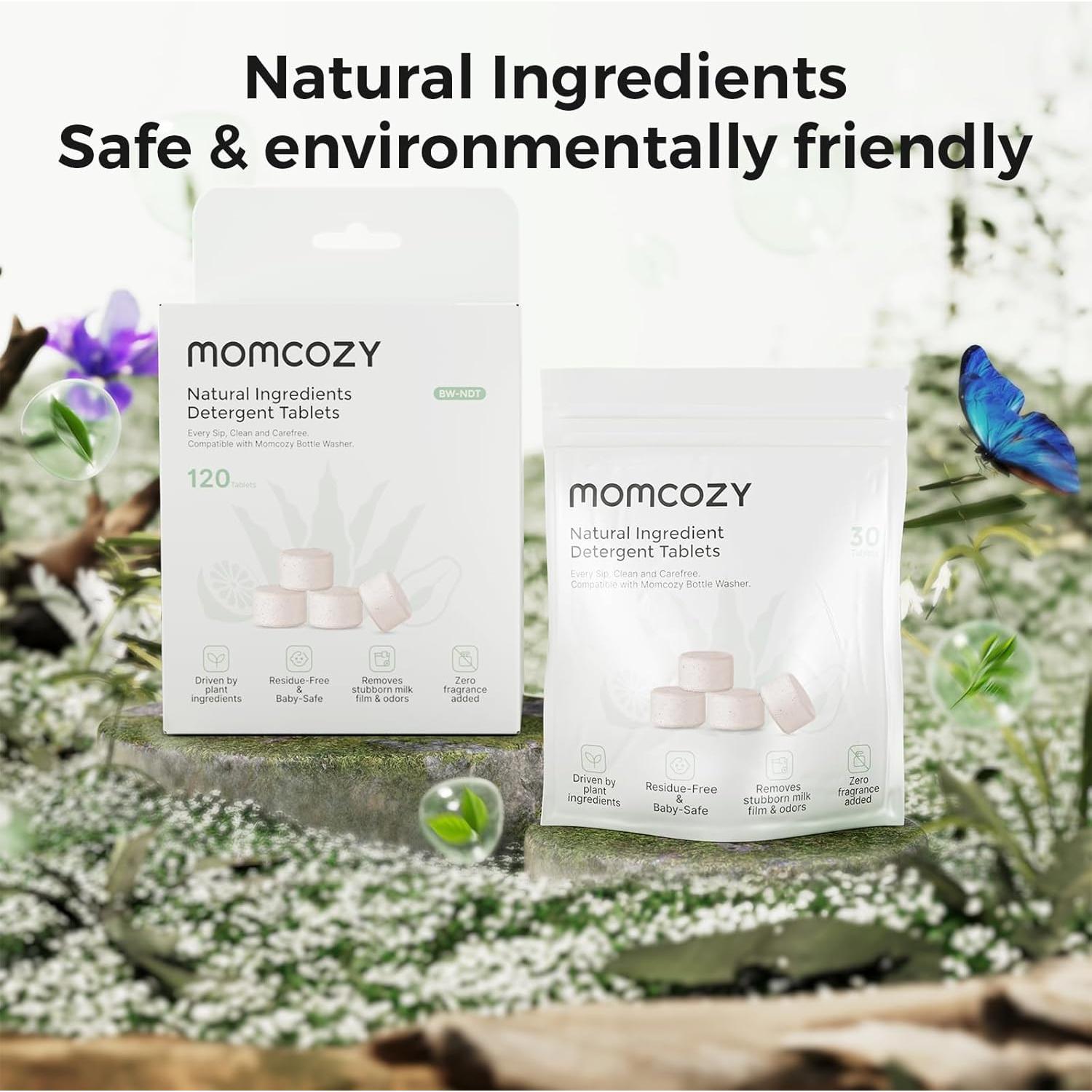 Bloques de Lavado Natural Momcozy - 120 Tabletas Ecológicas