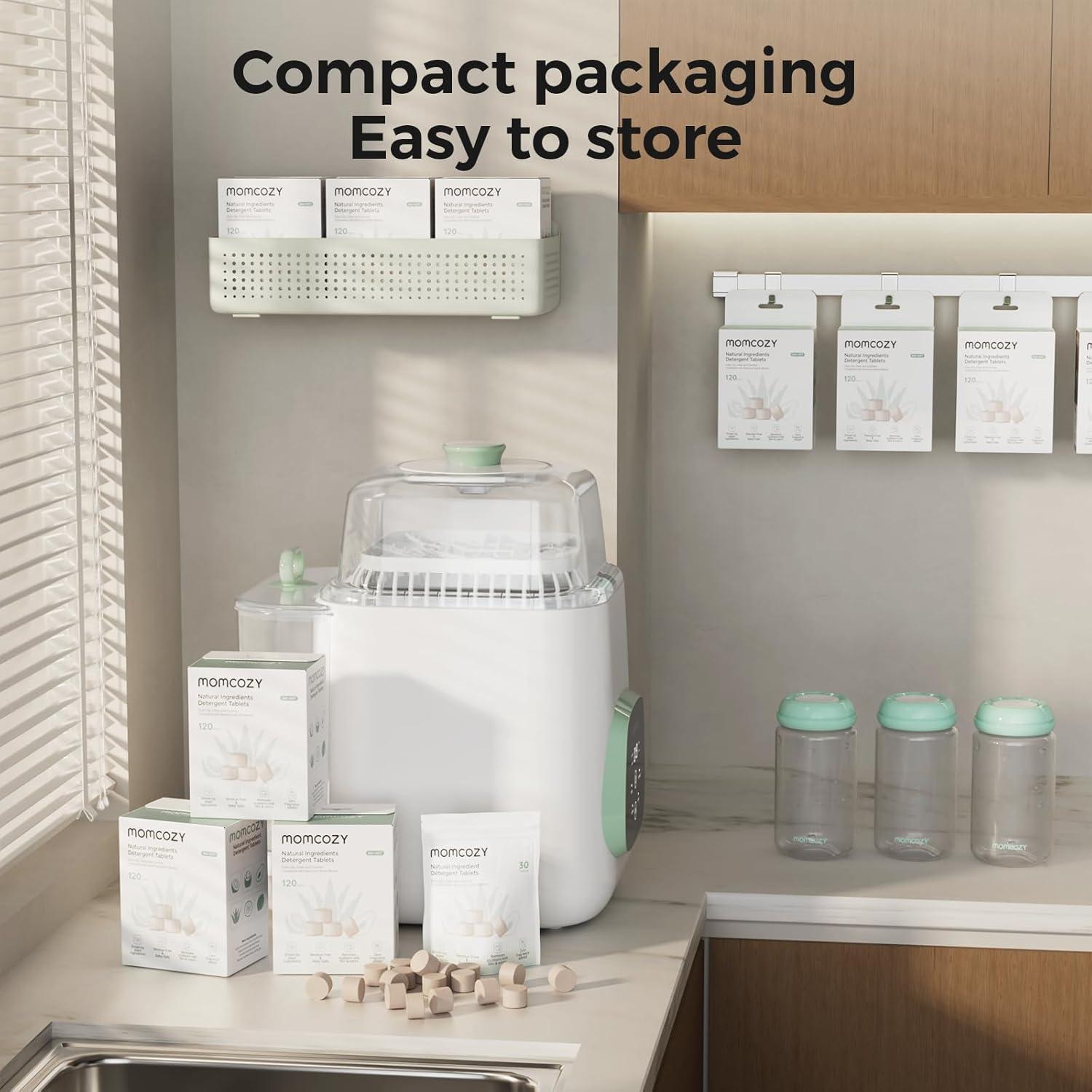 Bloques de Lavado Natural Momcozy - 120 Tabletas Ecológicas